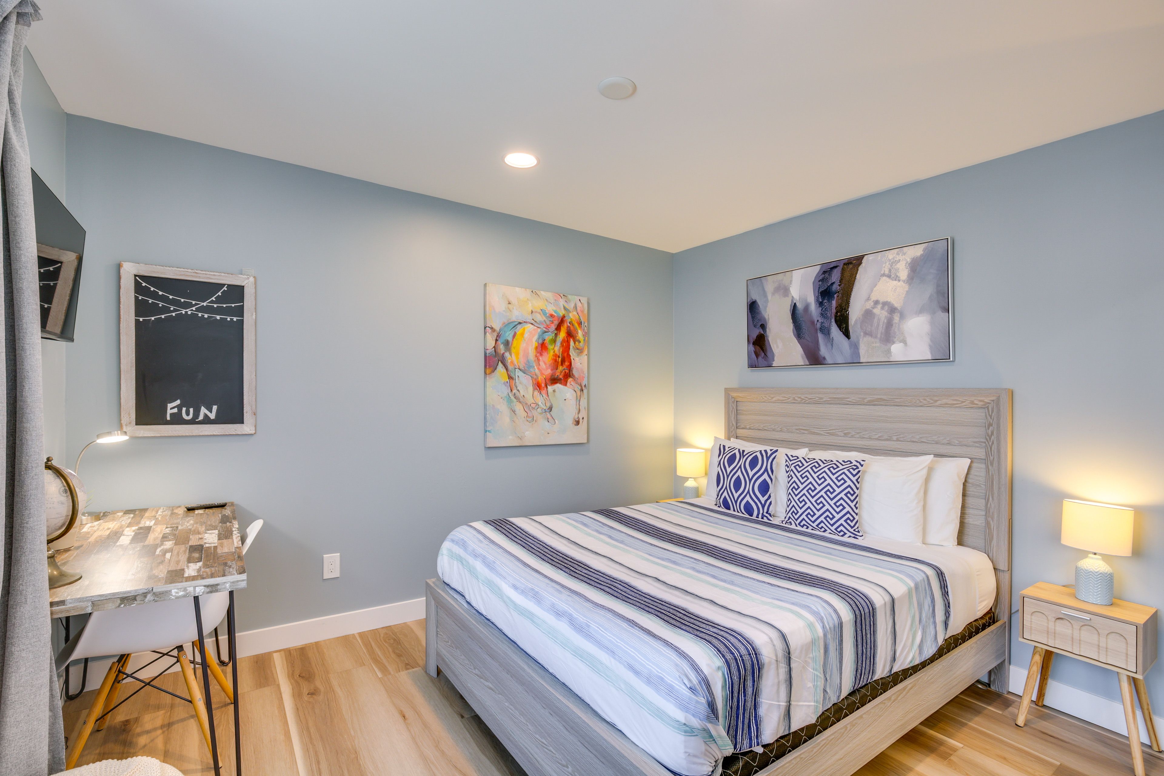 Bedroom 3 | Queen Bed | Laptop-Friendly Workspace