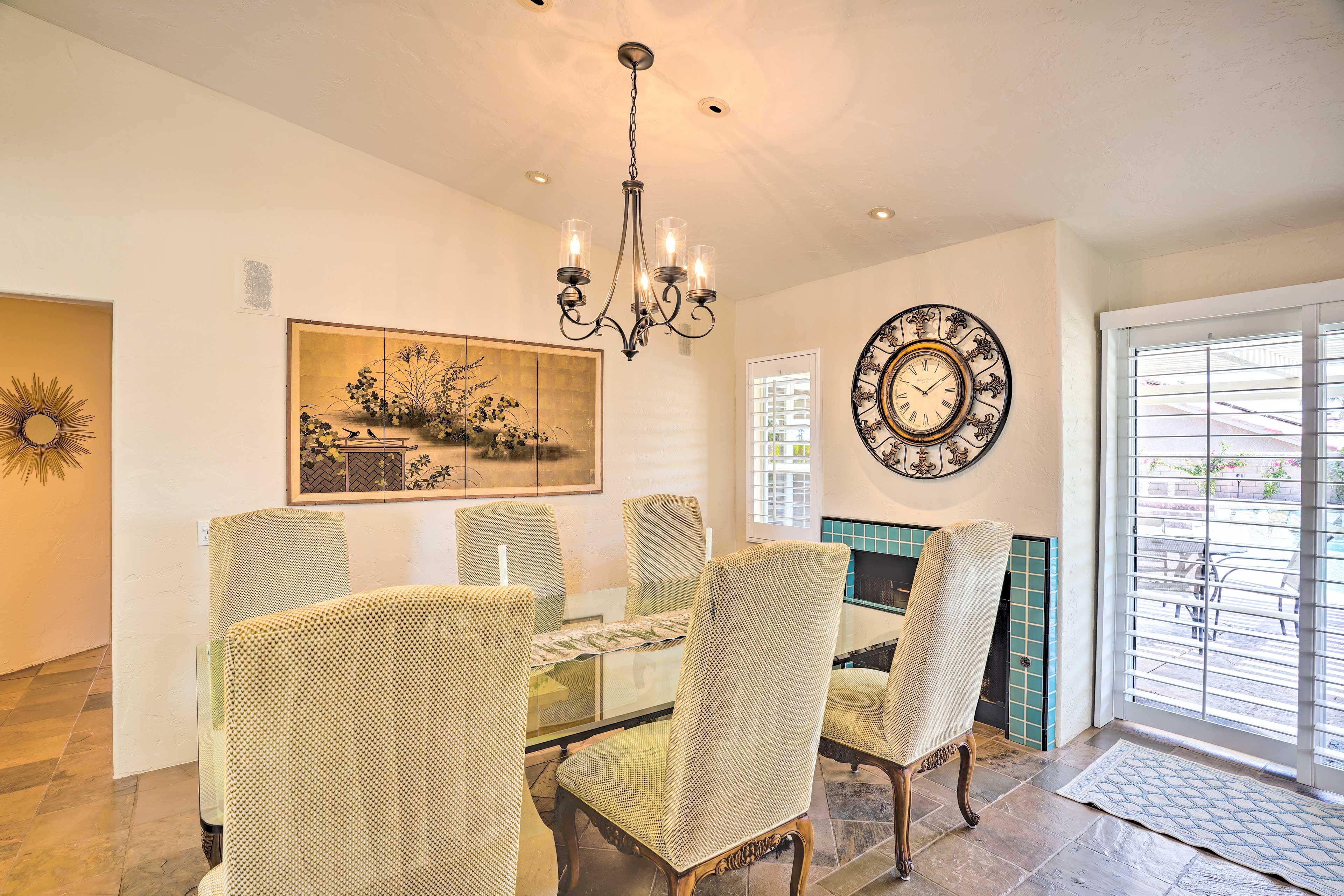 Dining Room | Access via Living Room | Fireplace