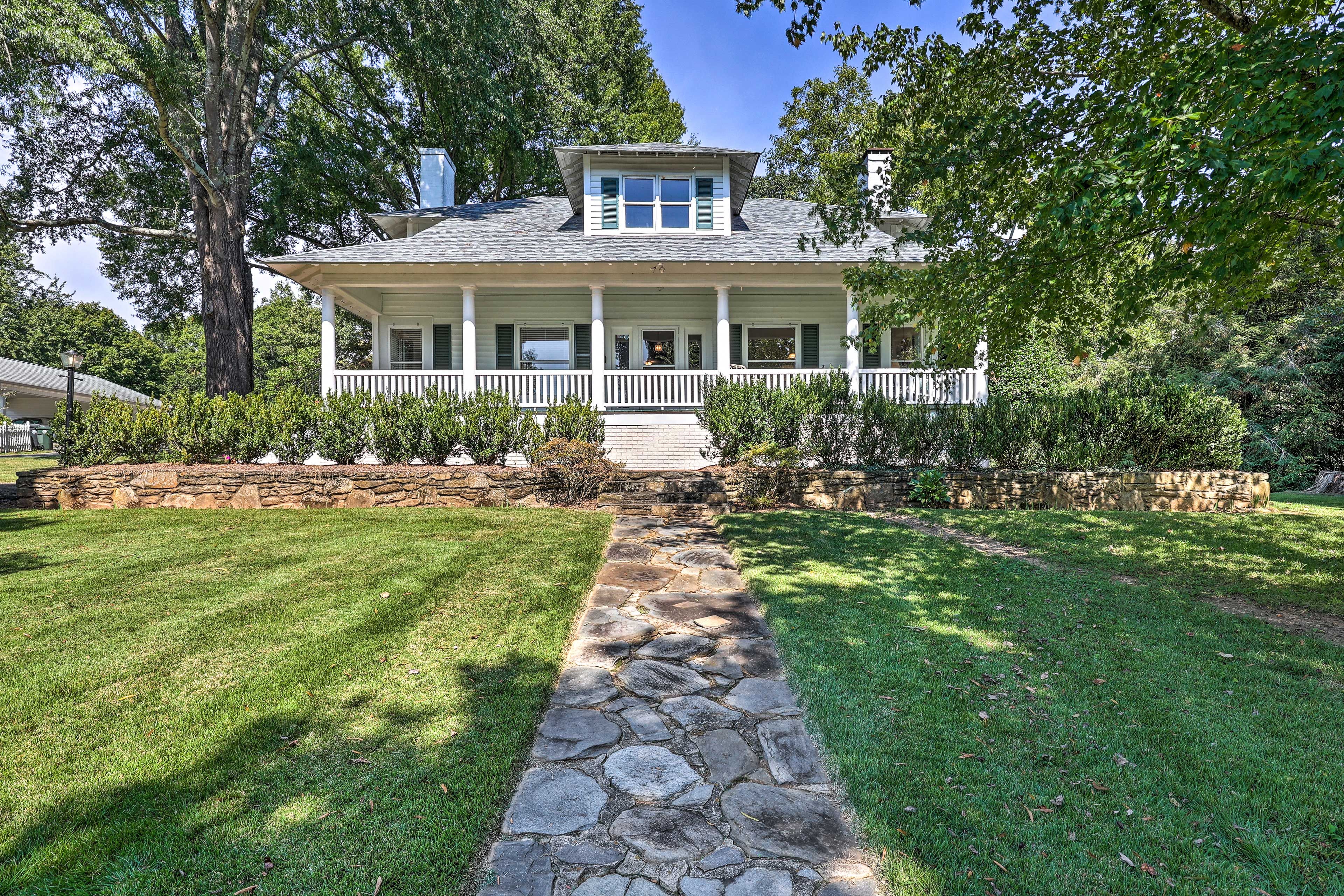 Front Exterior | 1 Exterior Security Camera | Driveway Parking (4 Vehicles Max)