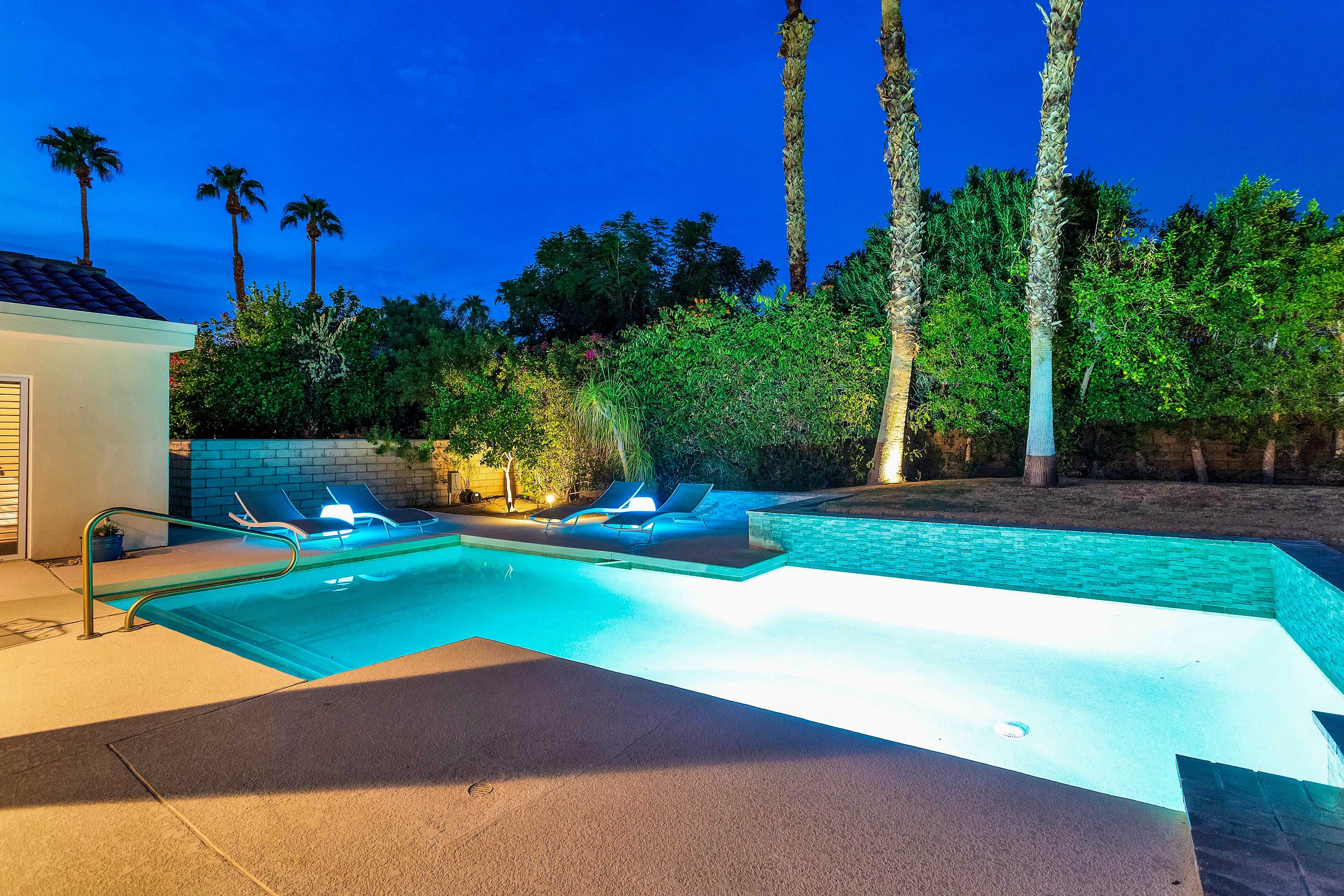 Private Backyard | Pool w/ Nighttime Lighting