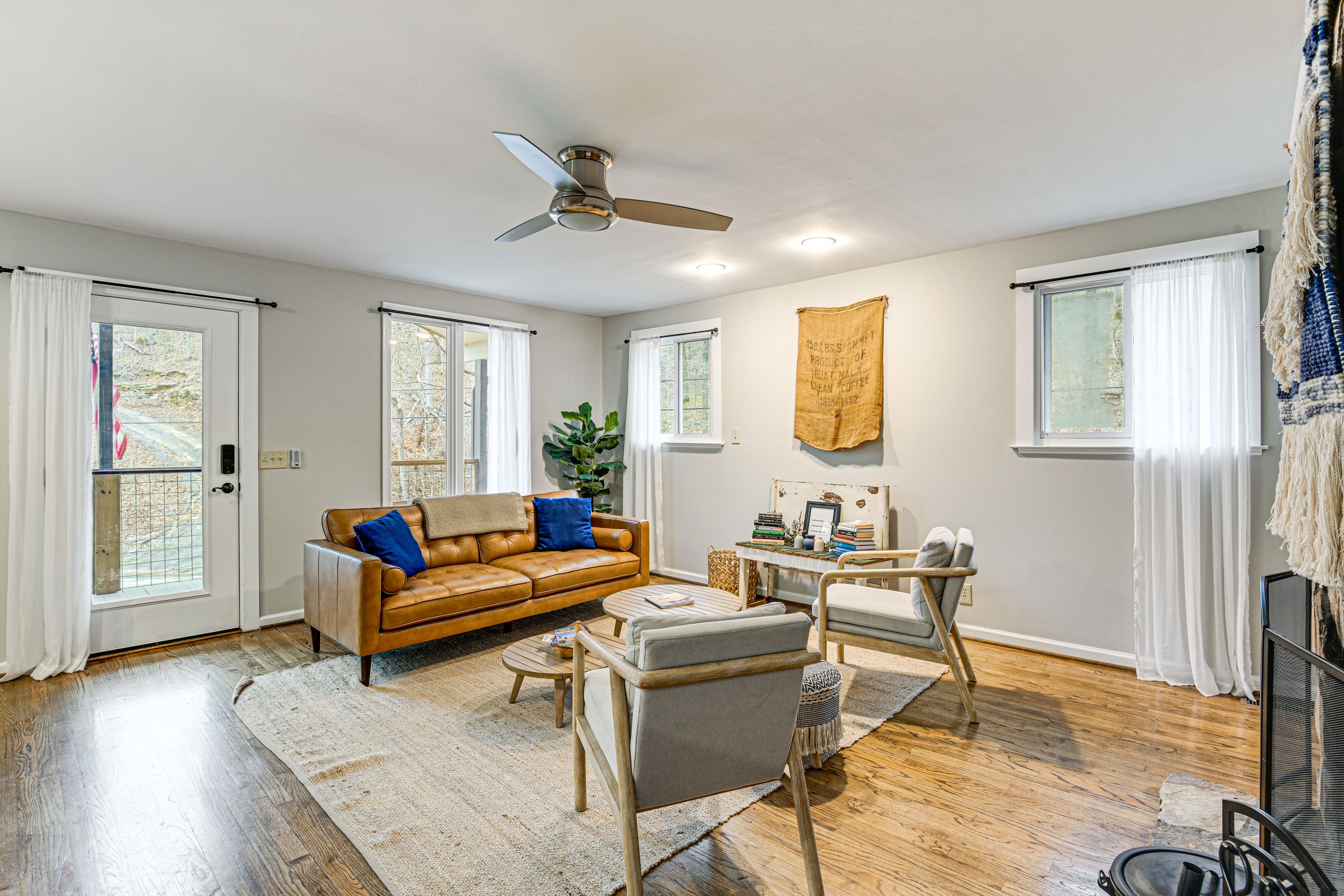 Living Room | 2nd Floor | Wood-Burning Fireplace