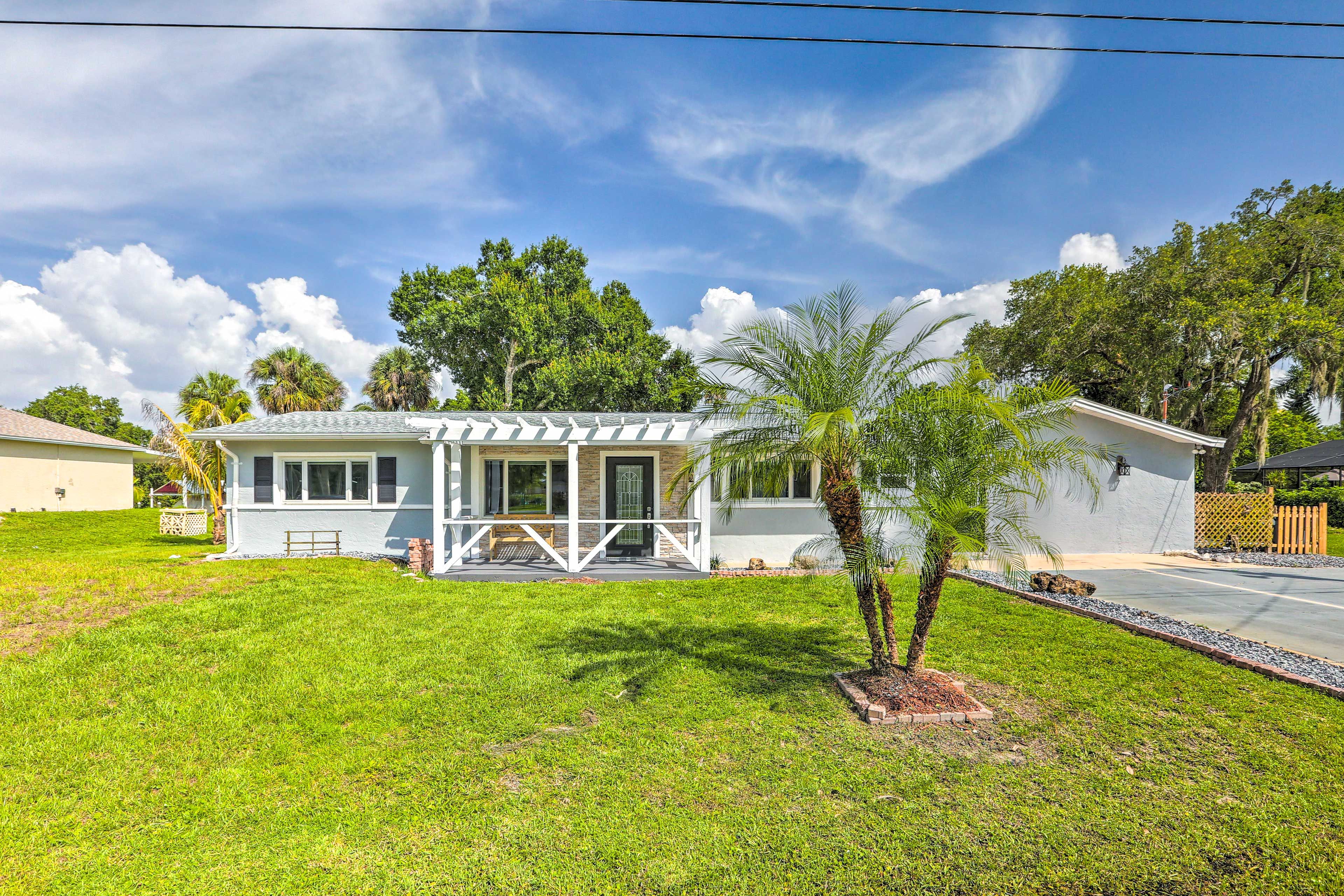 Exterior | Single-Story Home | Pet Friendly w/ Fee | Central Heating & AC