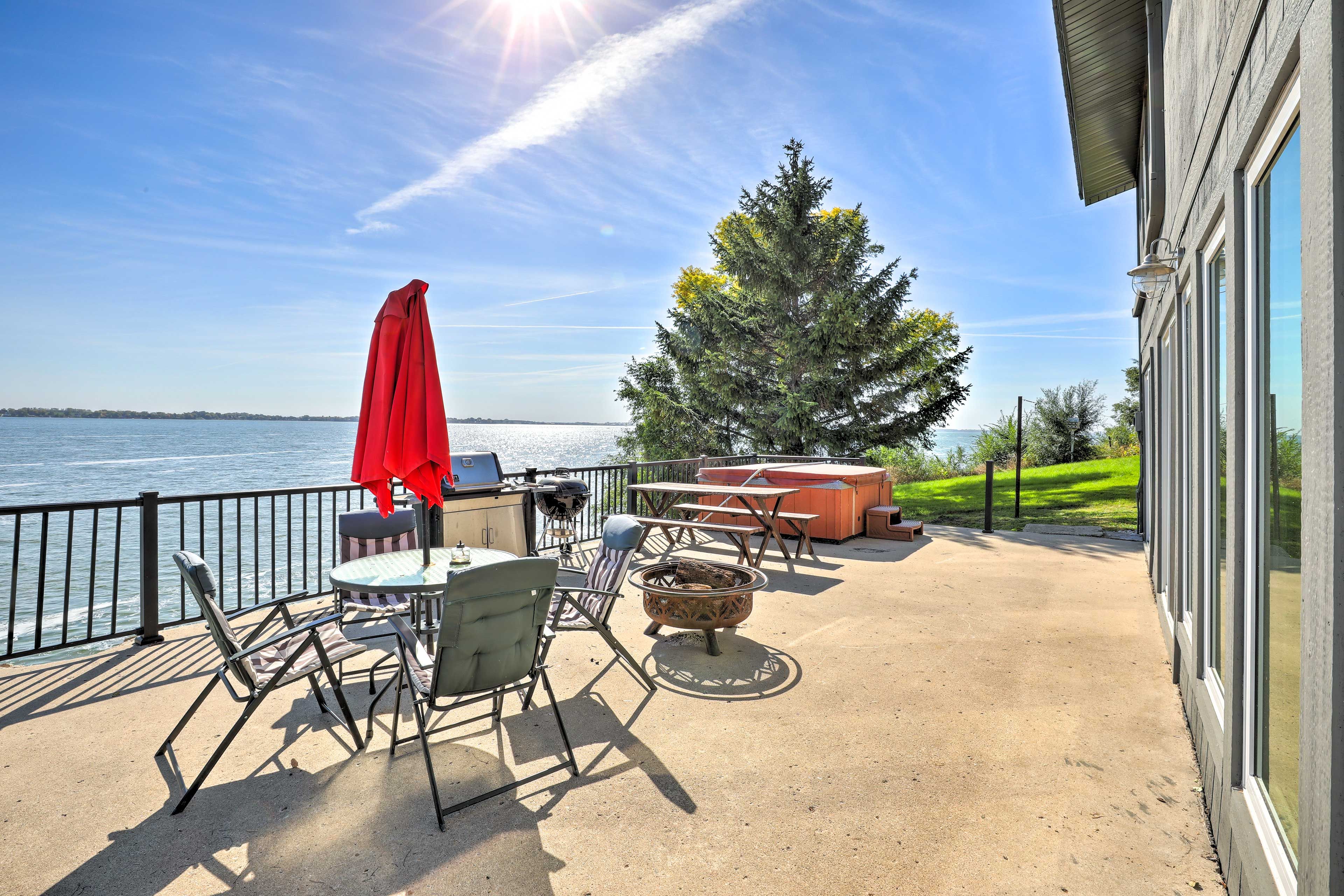 Patio | Lake Views | Private Hot Tub (Not Available, New Photos Coming Soon)