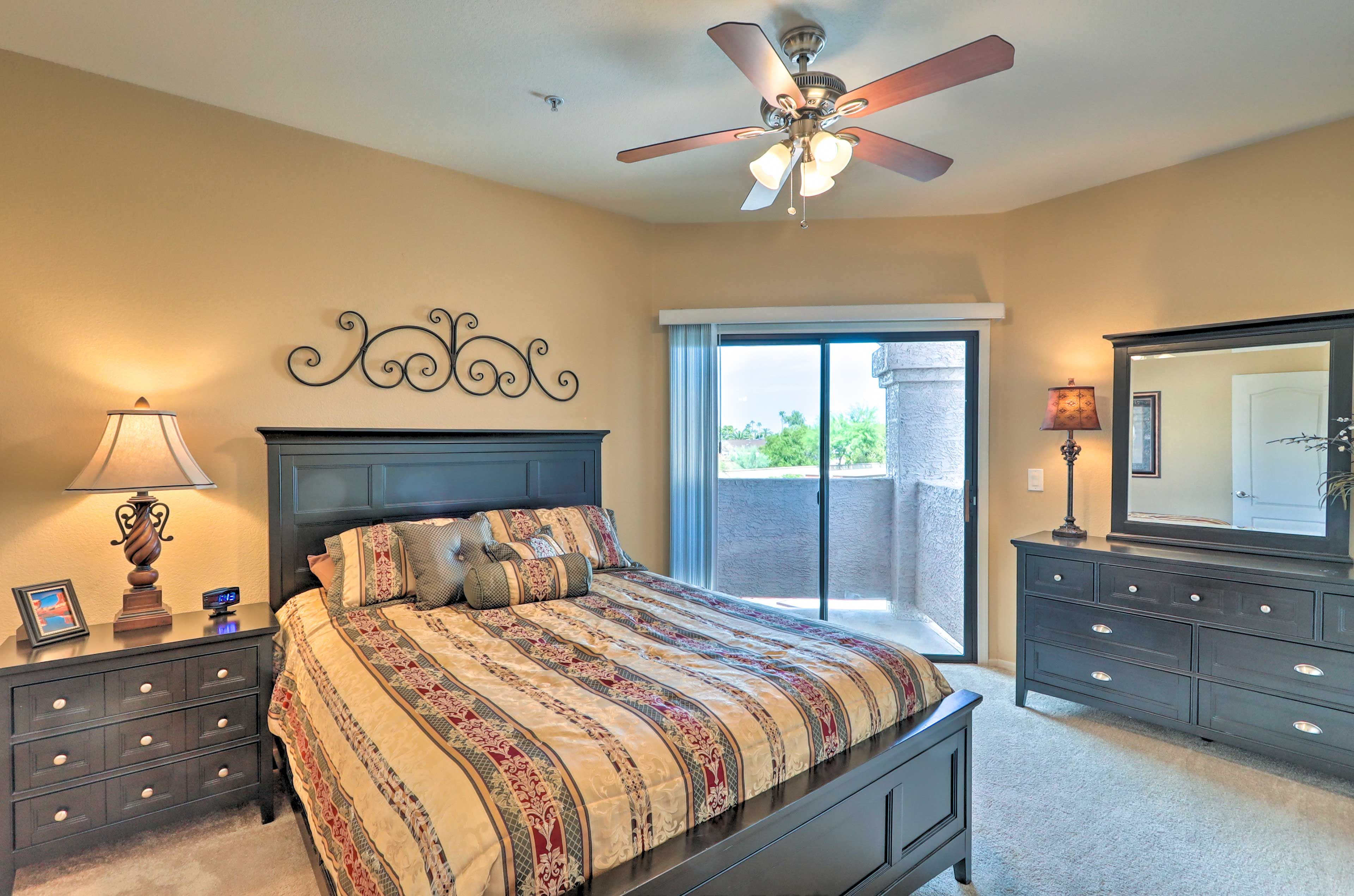 Bedroom 1 | Queen Bed | Balcony Access