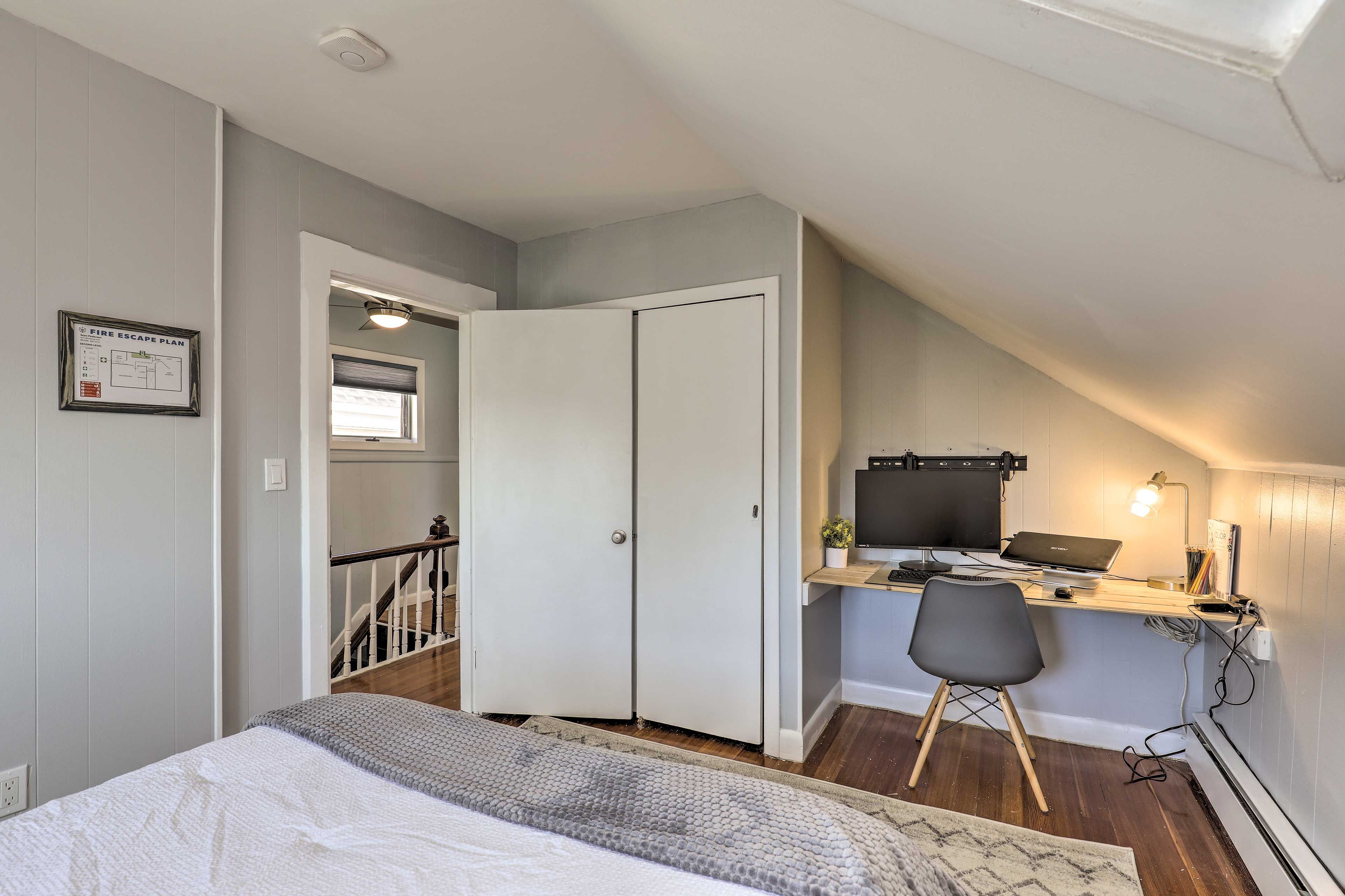 Bedroom 1 | Laptop-Friendly Workspace