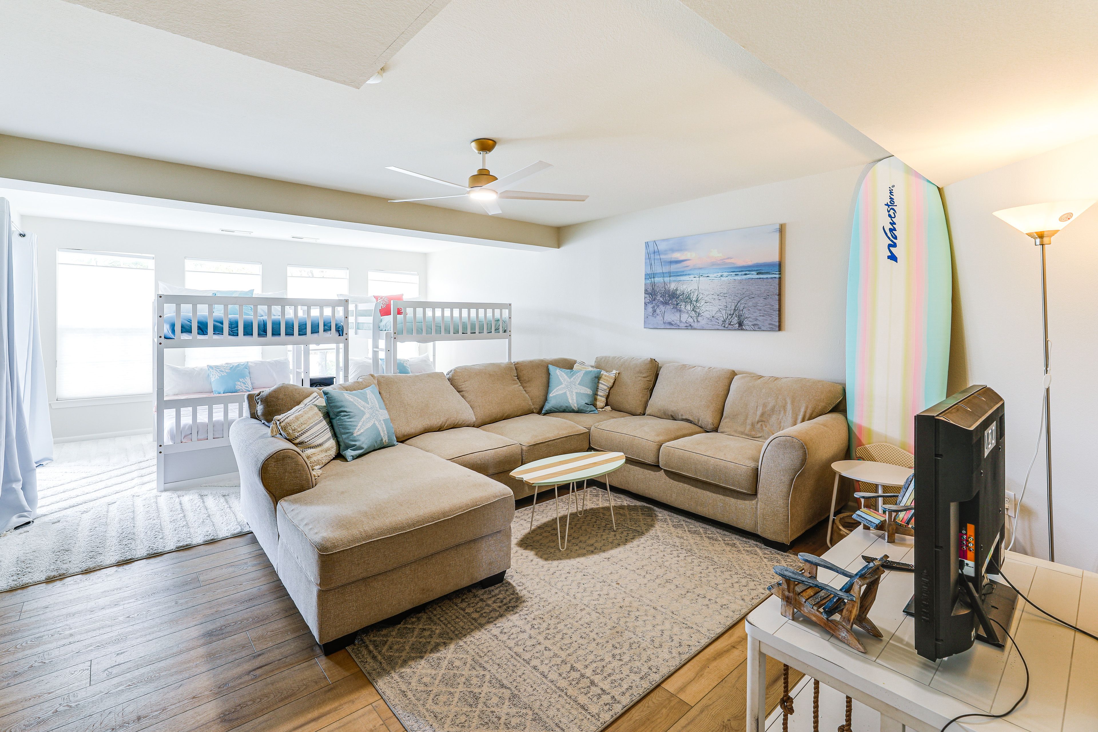 Bedroom 4 & Lower Level Living Area | Smart TV
