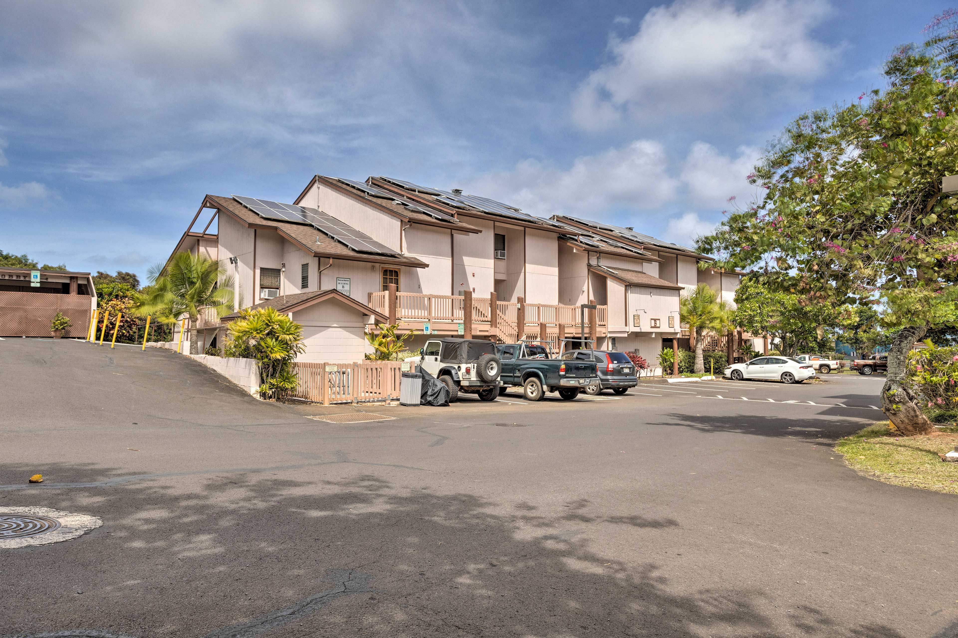 Condo Exterior | Parking (1 Vehicle)