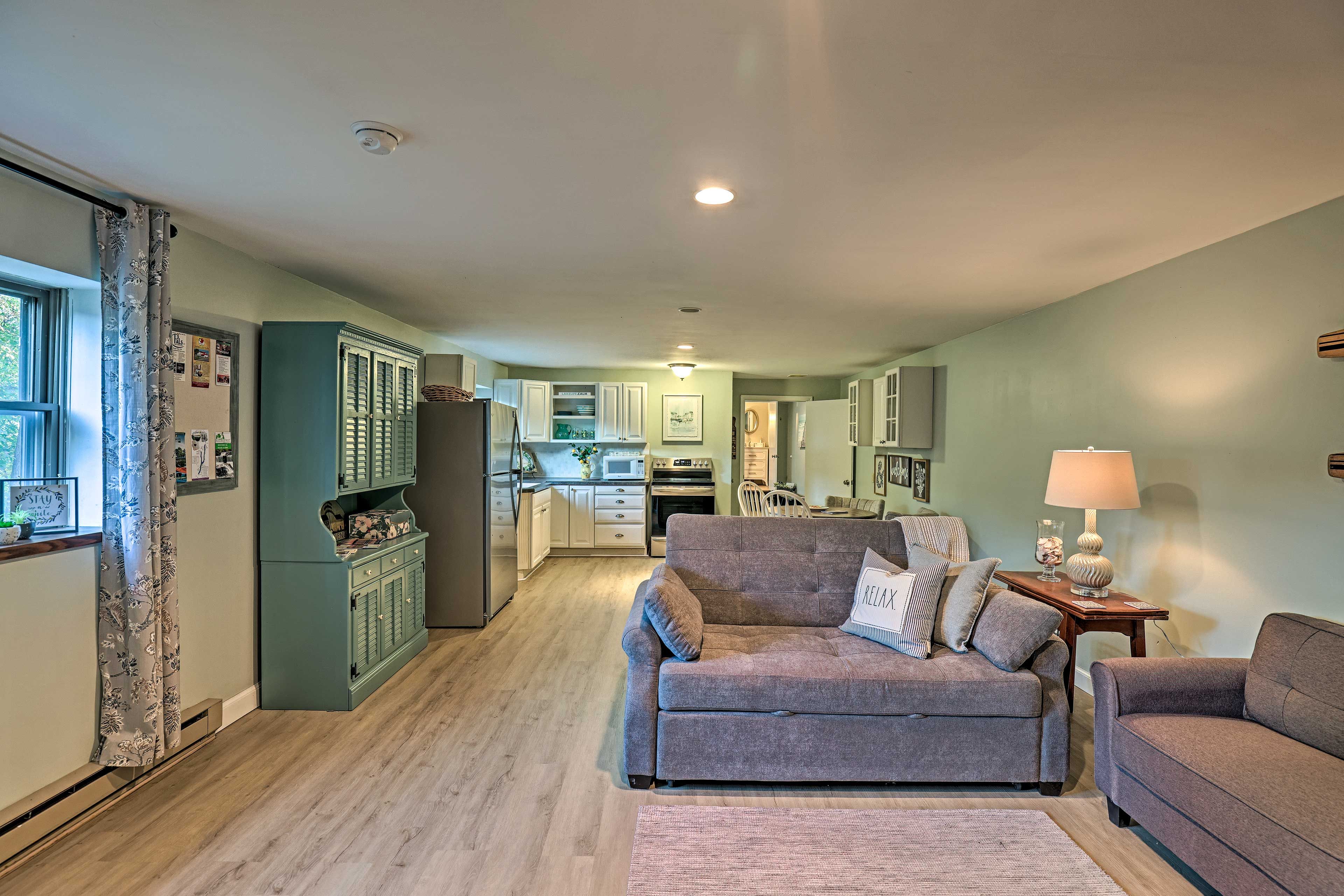 Penn Yan Vacation Rental | 1BR | 1BA | 750 Sq Ft | Stairs Required