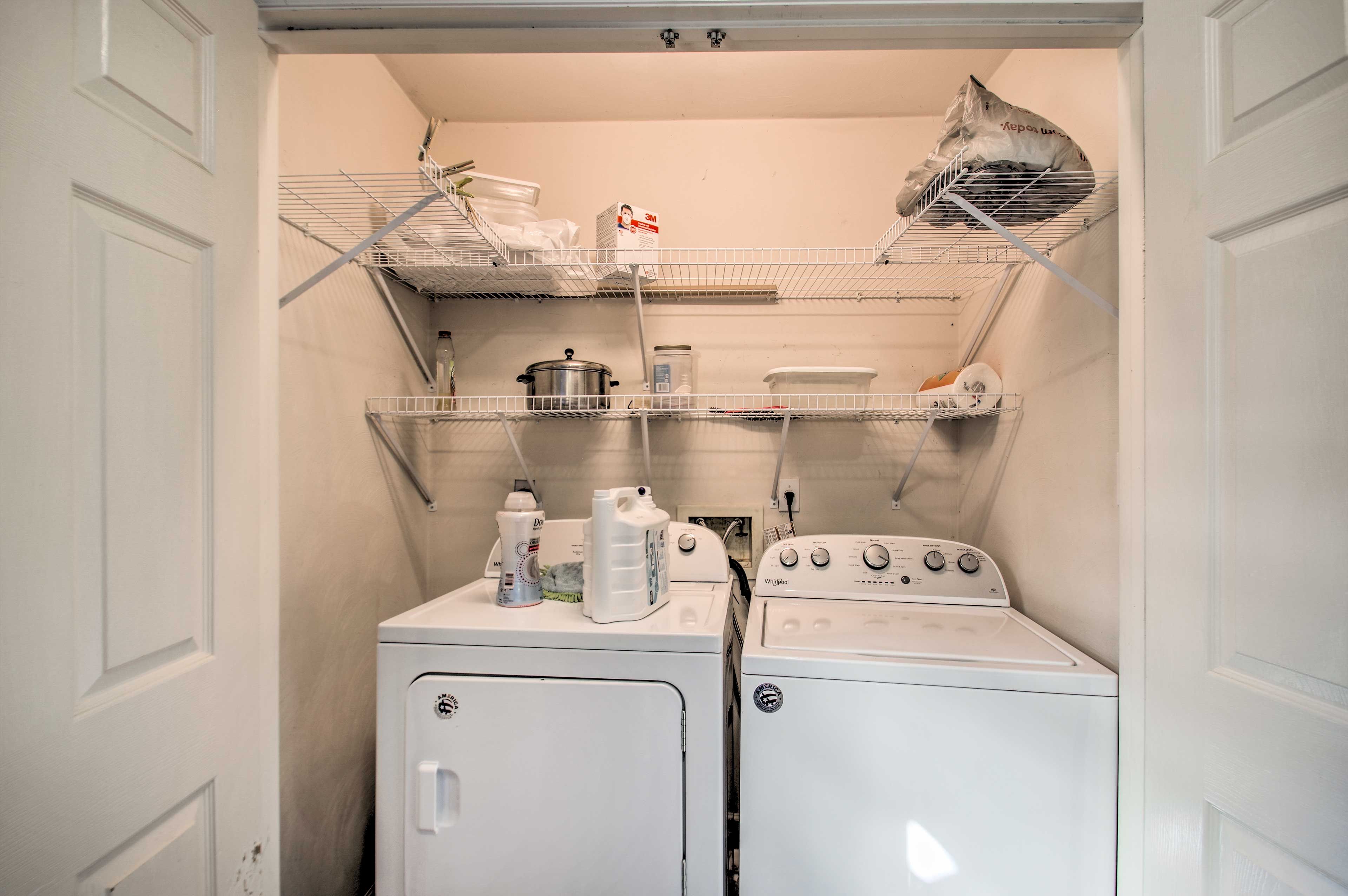 Laundry Area | Washer & Dryer | Iron/Ironing Board Available