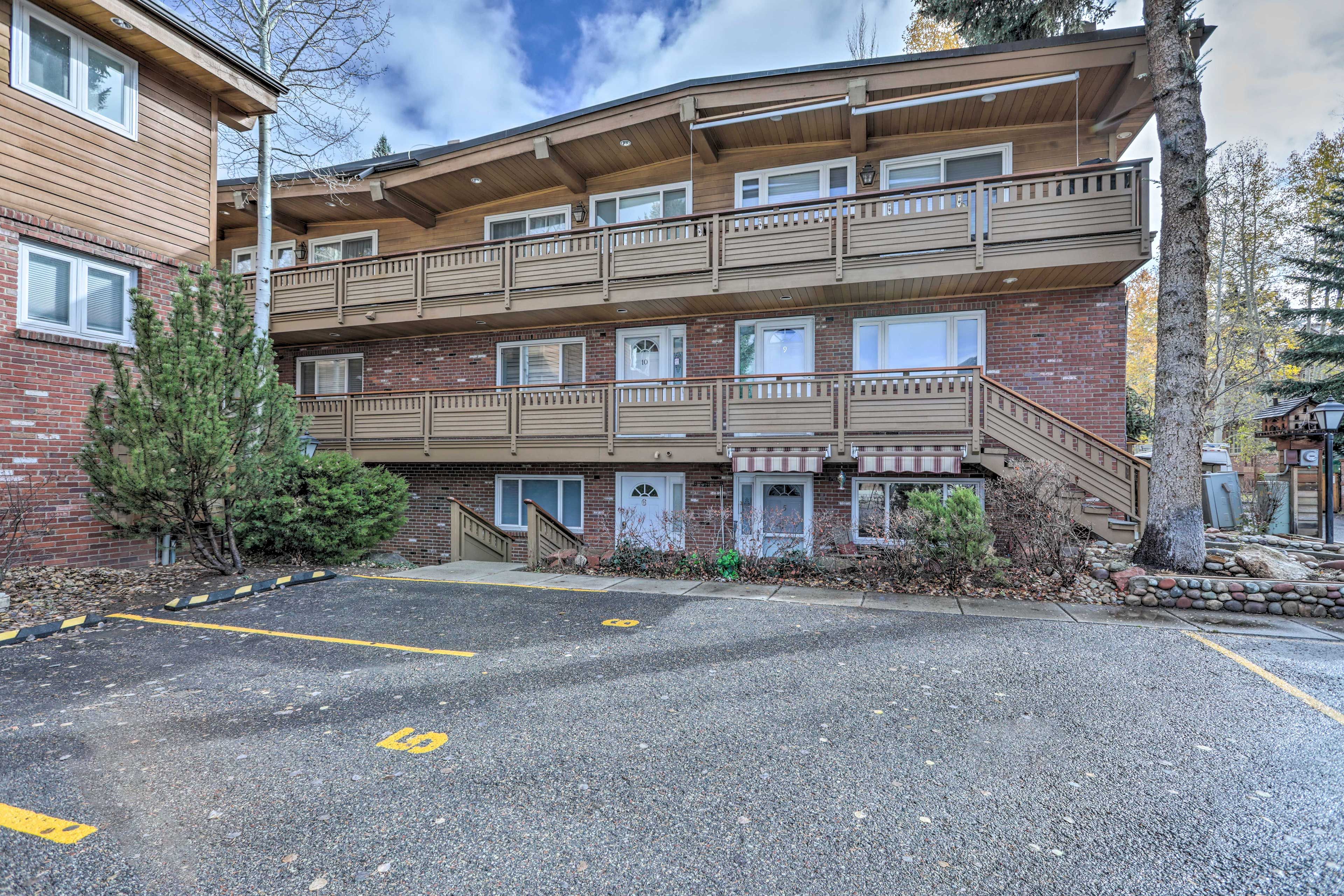 Condo Exterior | Parking | Designated Parking Spot (1 Vehicle)