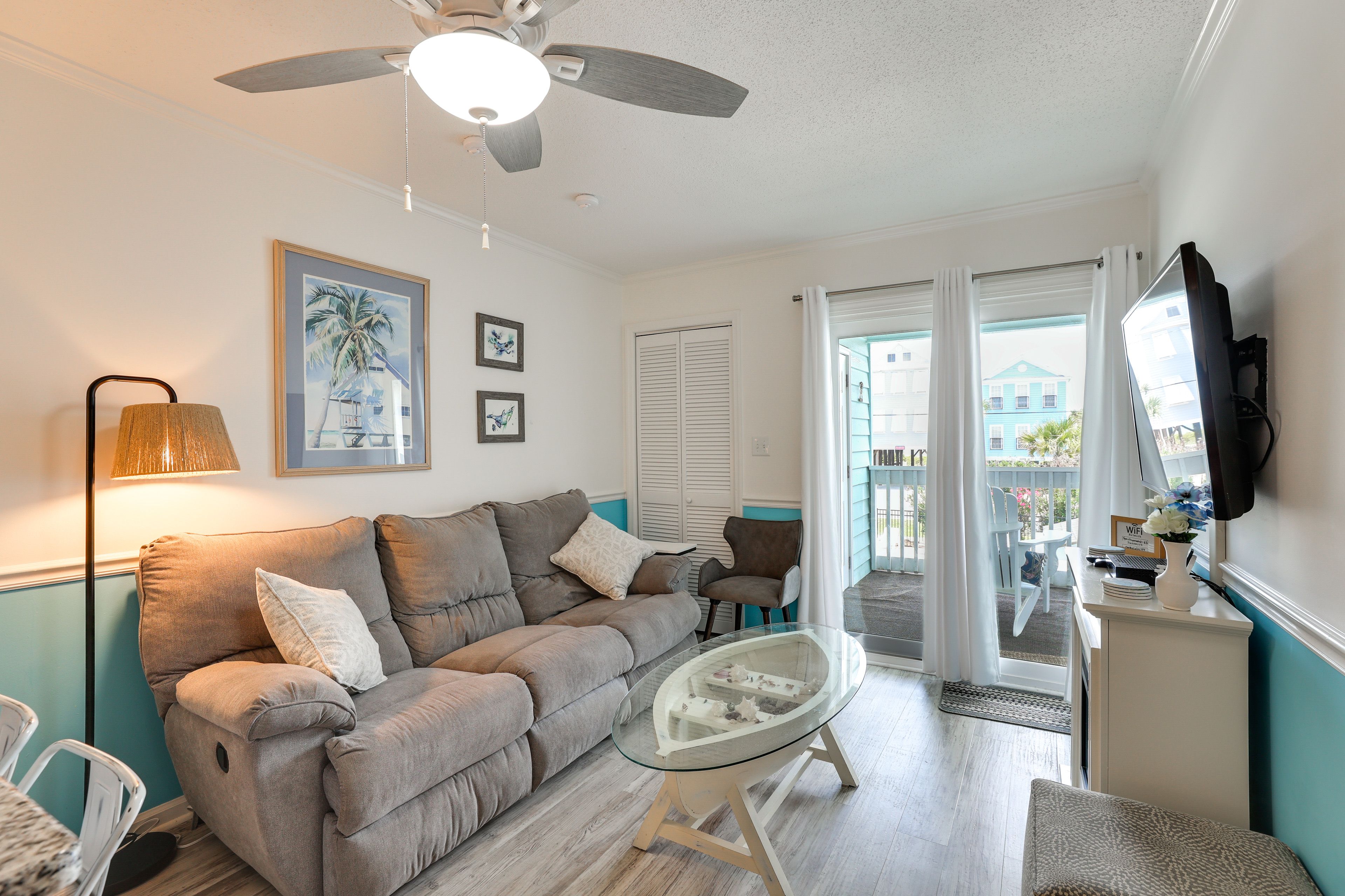 Living Room | Air Conditioning | Free WiFi | Cable TV | 2nd-Floor Condo