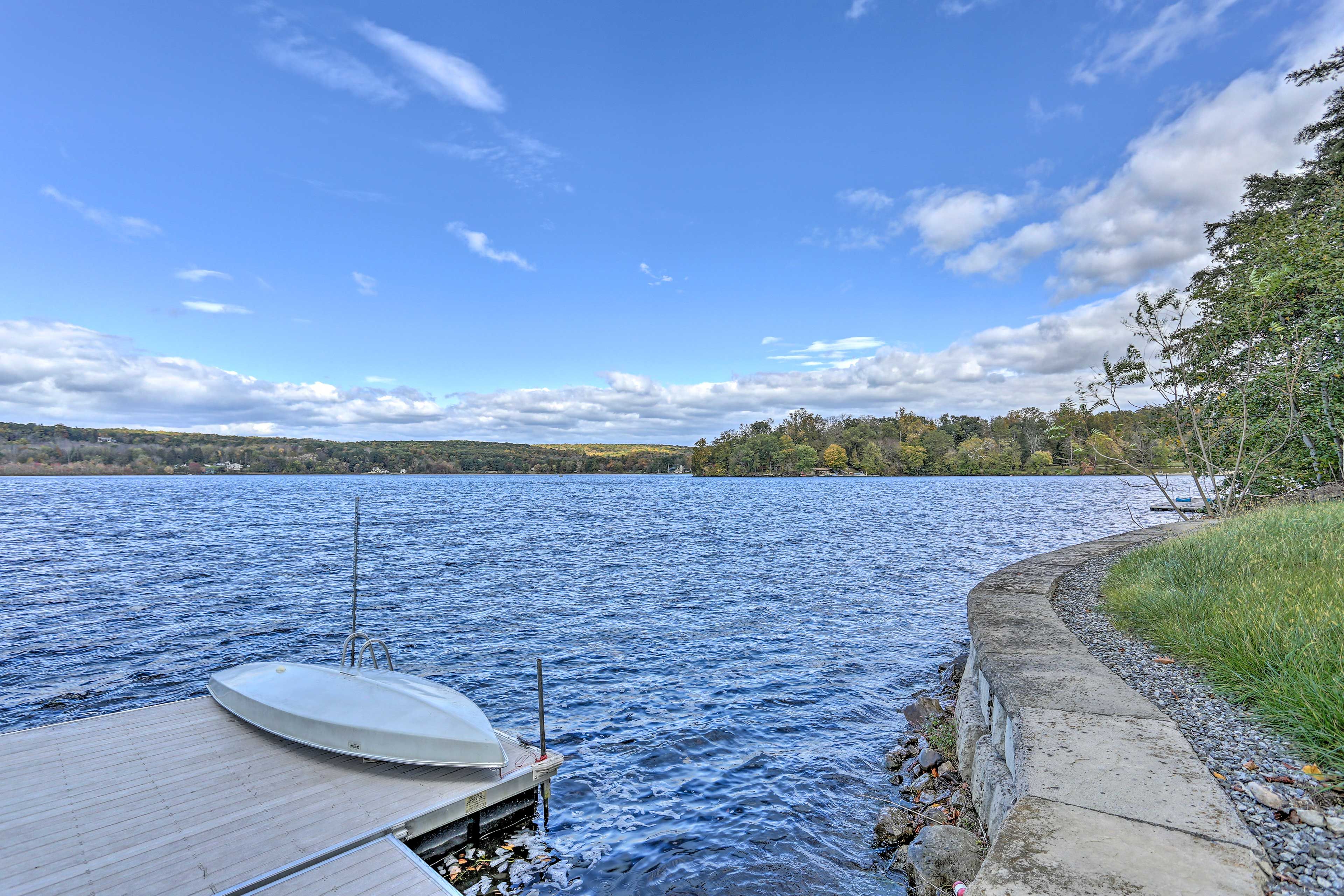 Exterior | Swartswood Lake Access | Swim Dock
