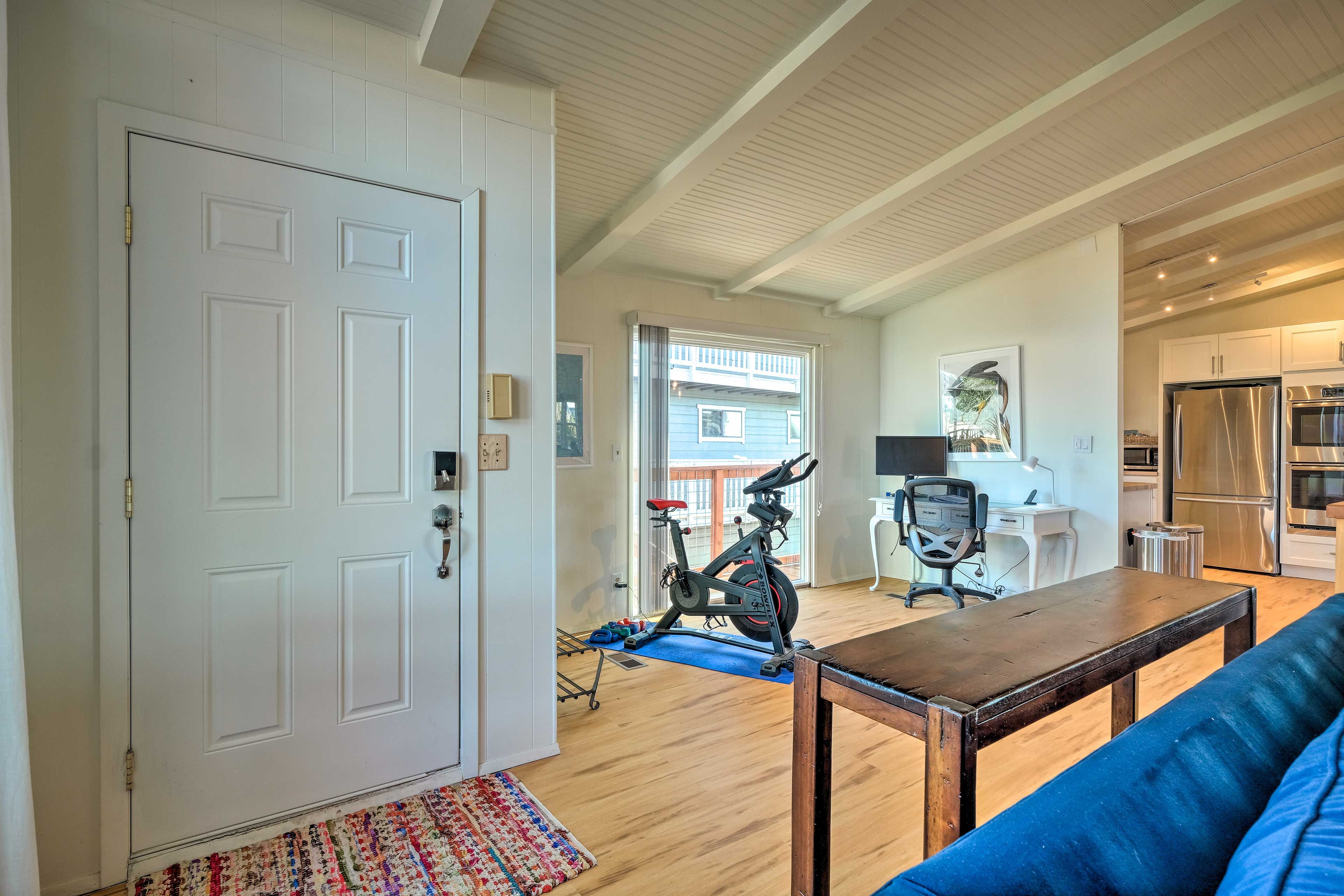 Living Room | Exercise Bike | Remote Workspace