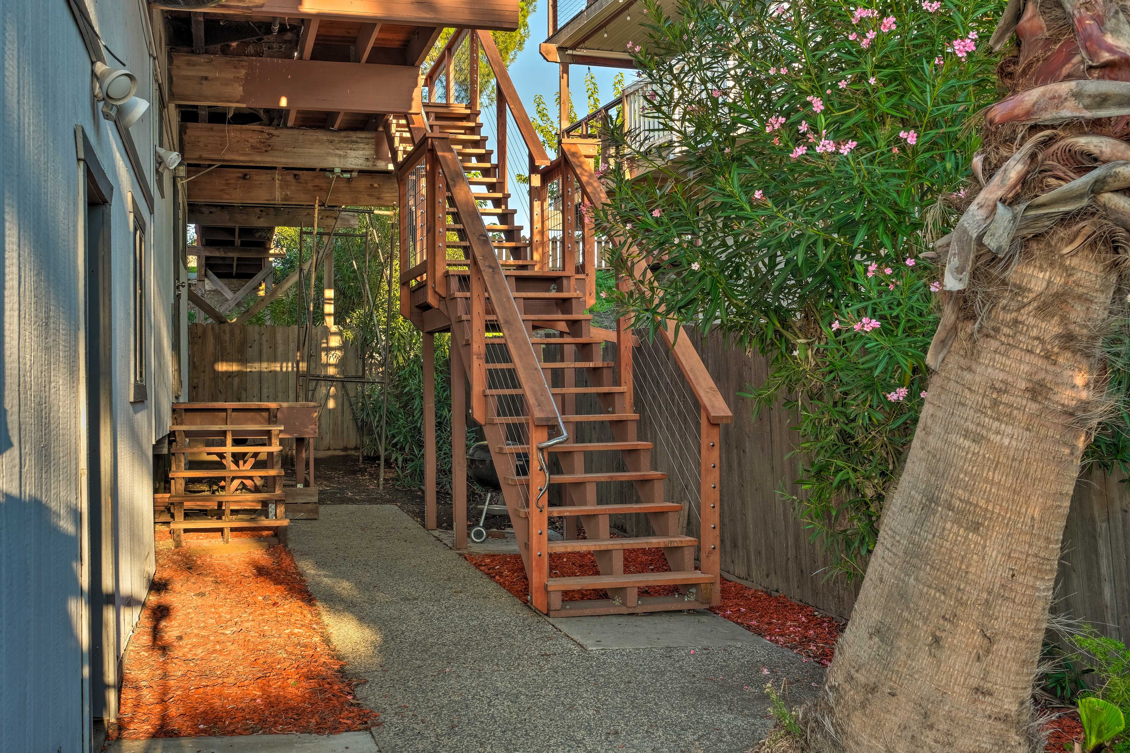 Home Exterior | Steep Stairs Required