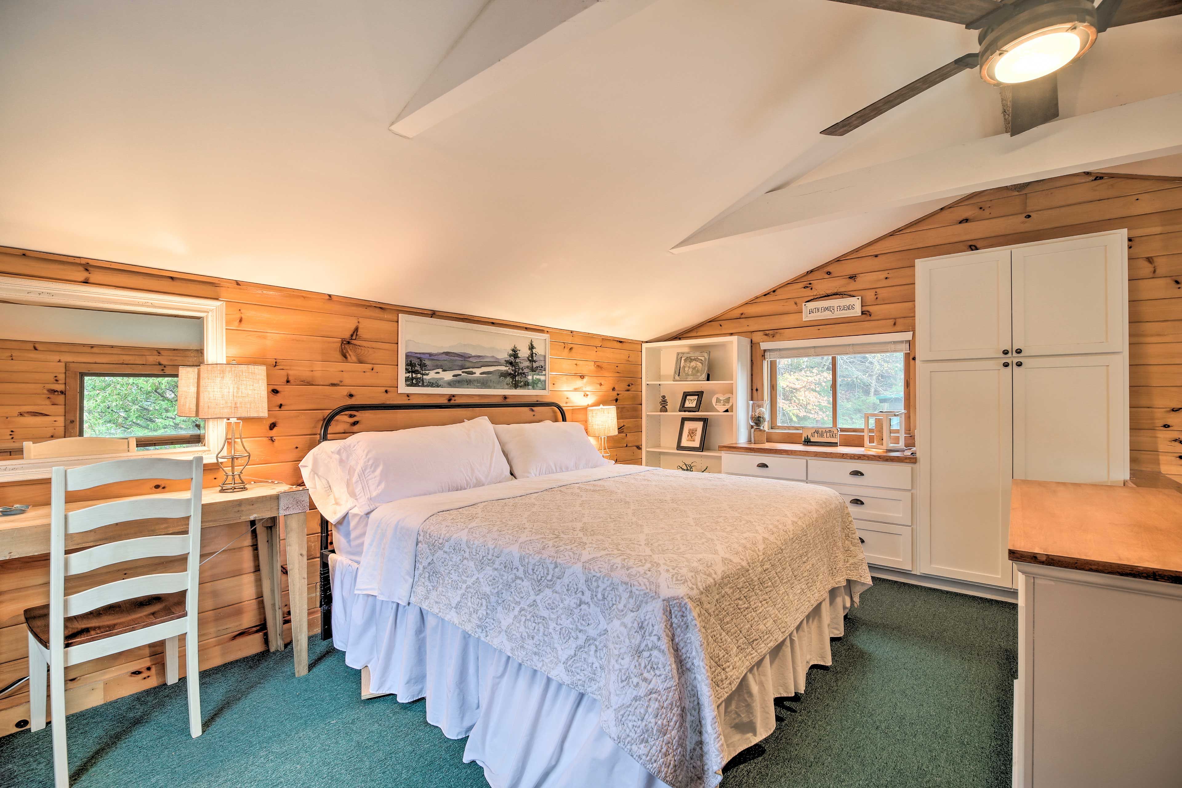 Bedroom 1 (Loft) | Upper Level | California King Bed