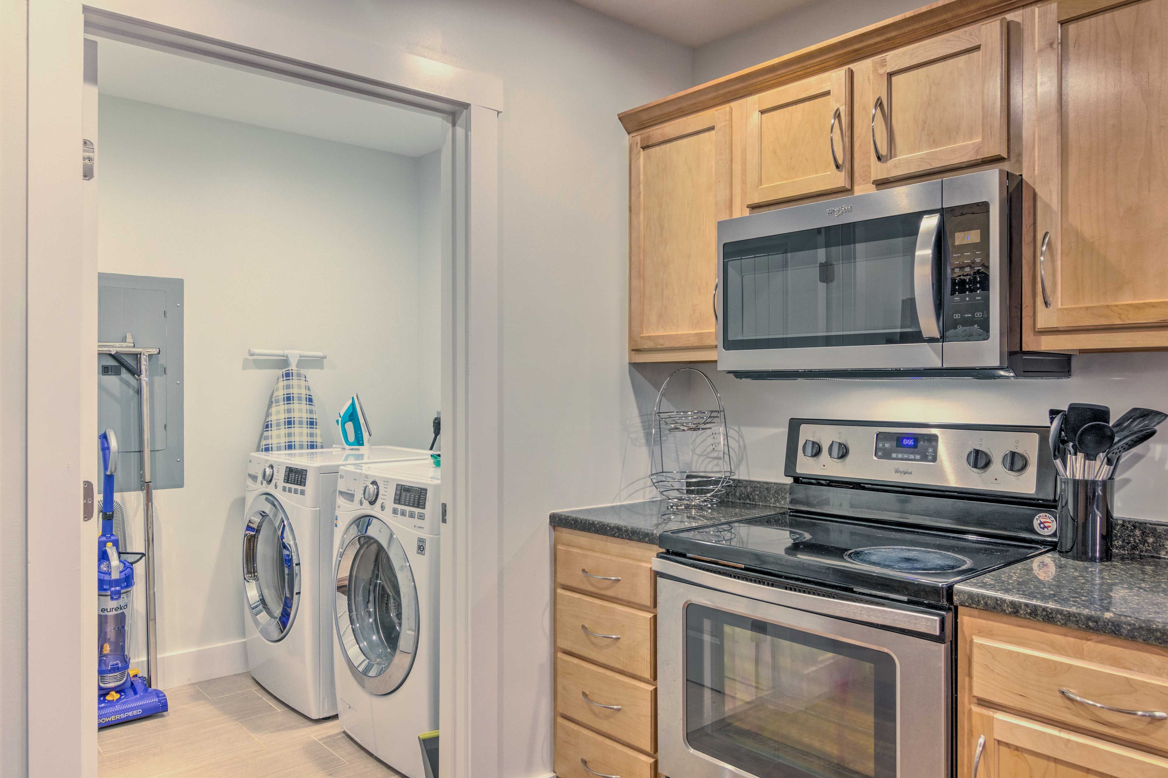 Fully Equipped Kitchen | Laundry Access