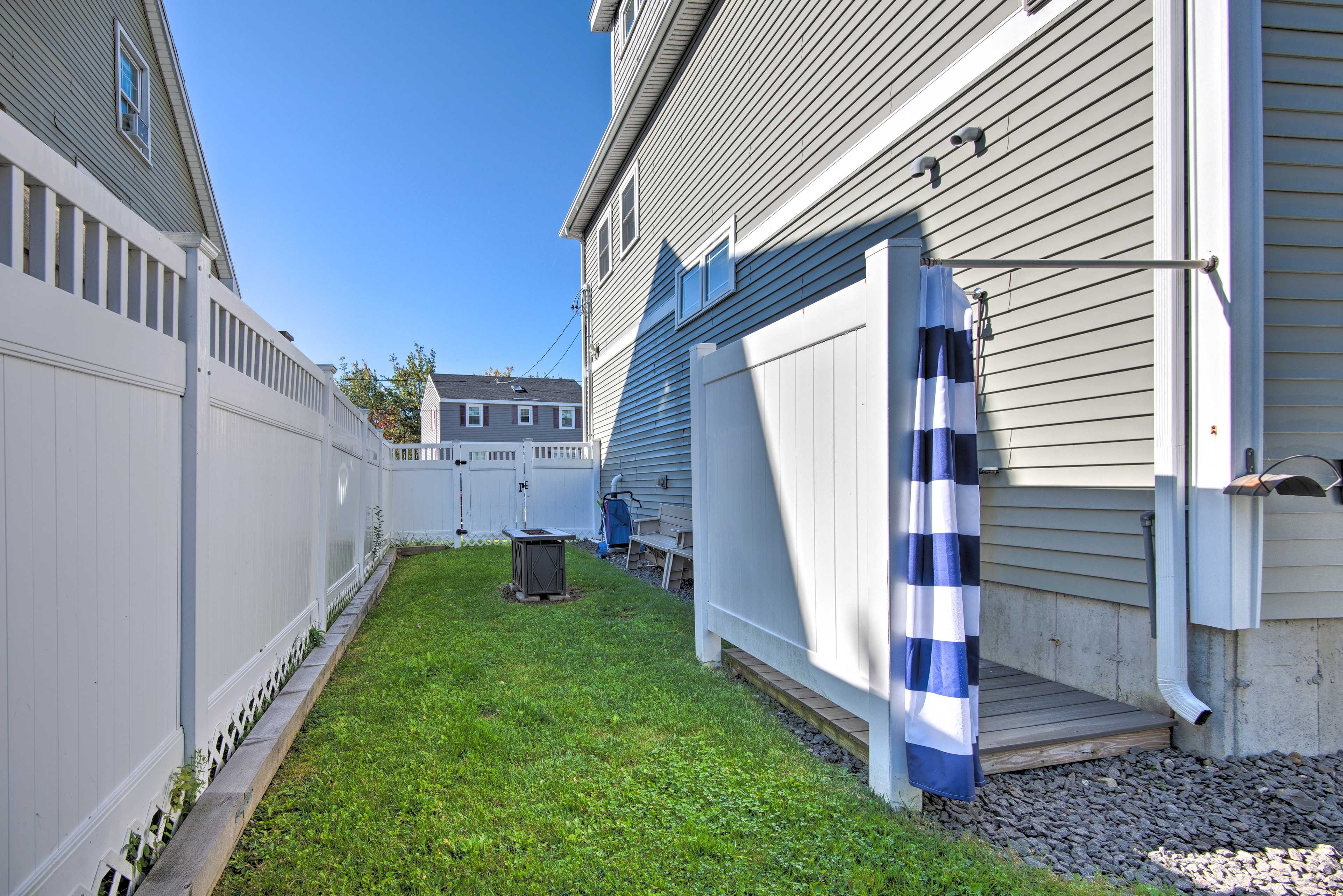 Fenced Yard | Private Furnished Balcony