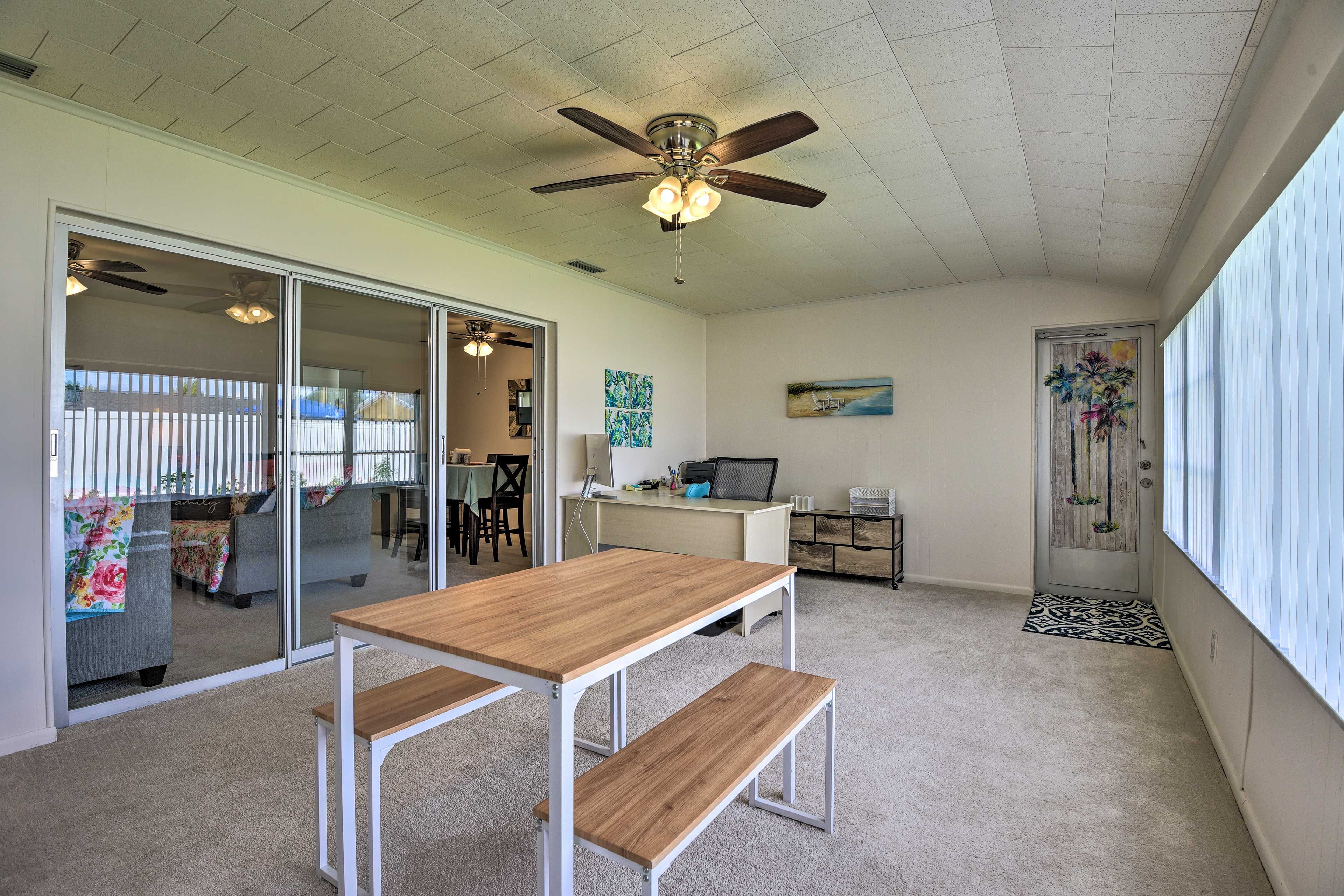 Office | Queen Air Mattress Available | Monitor | Printer