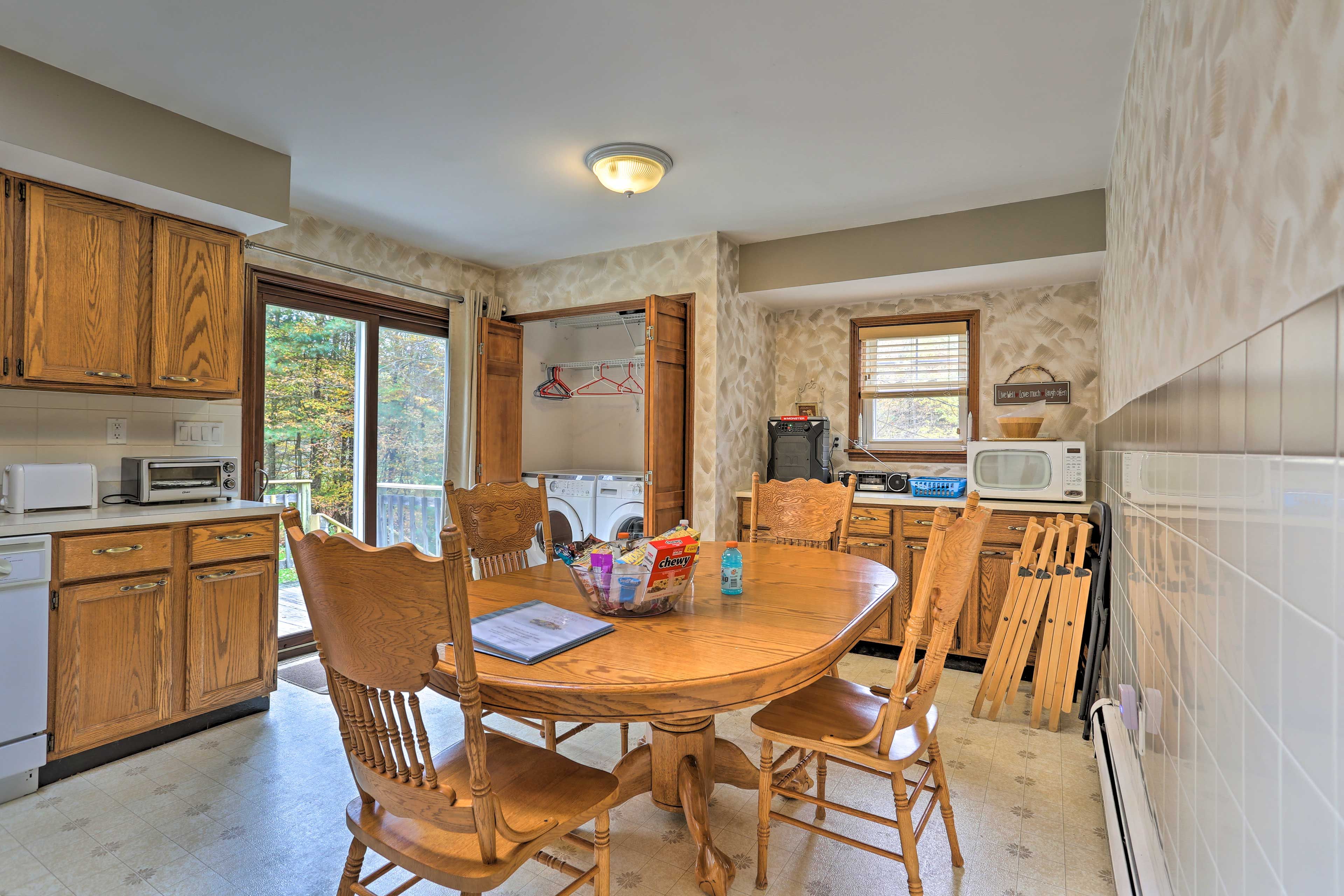 Dining Table in Fully Equipped Kitchen