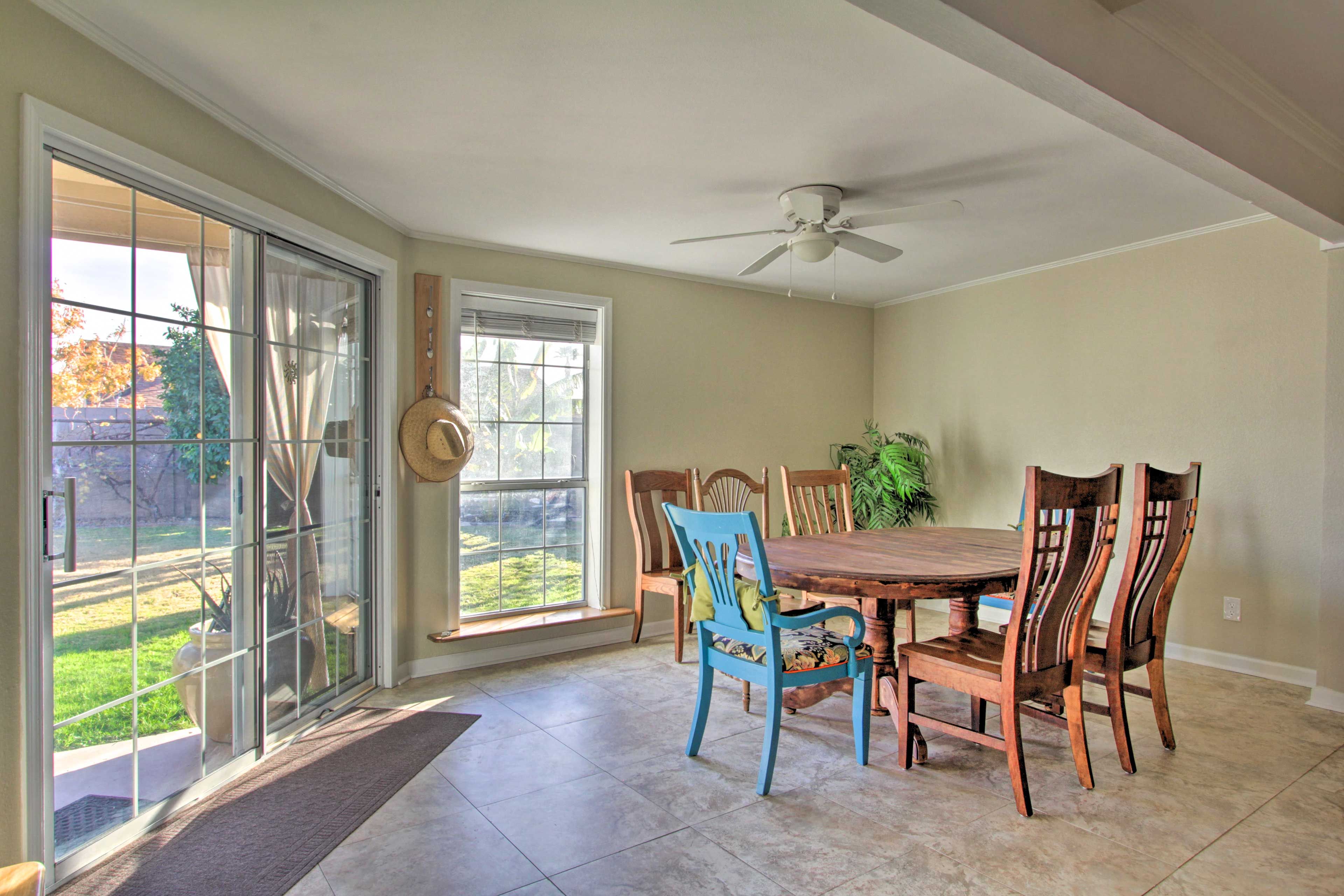 Dining Room | Single-Story Home | Access to Private Yard | Free WiFi