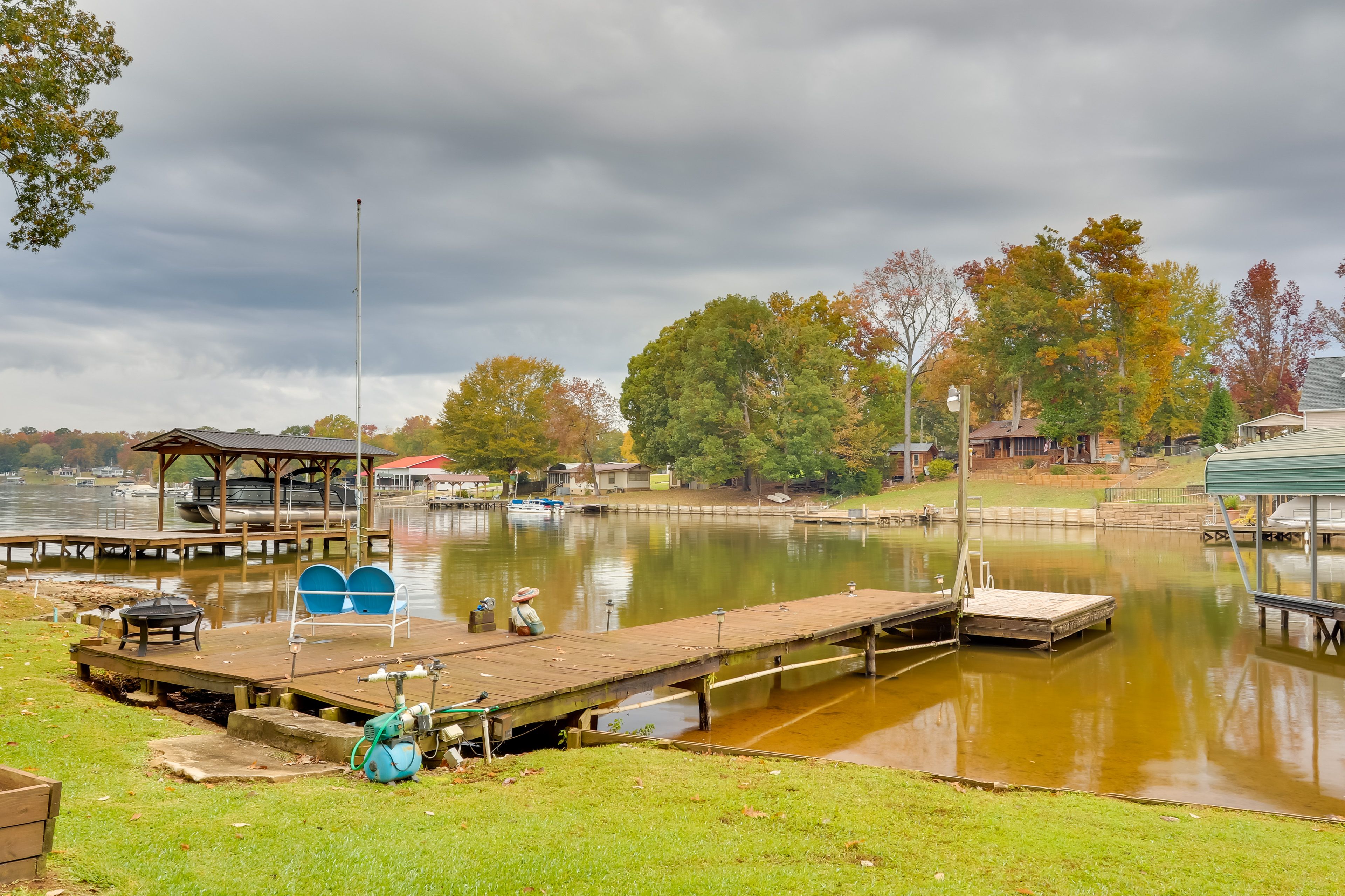 Covered Dock | Fishing Dock | Fire Pit