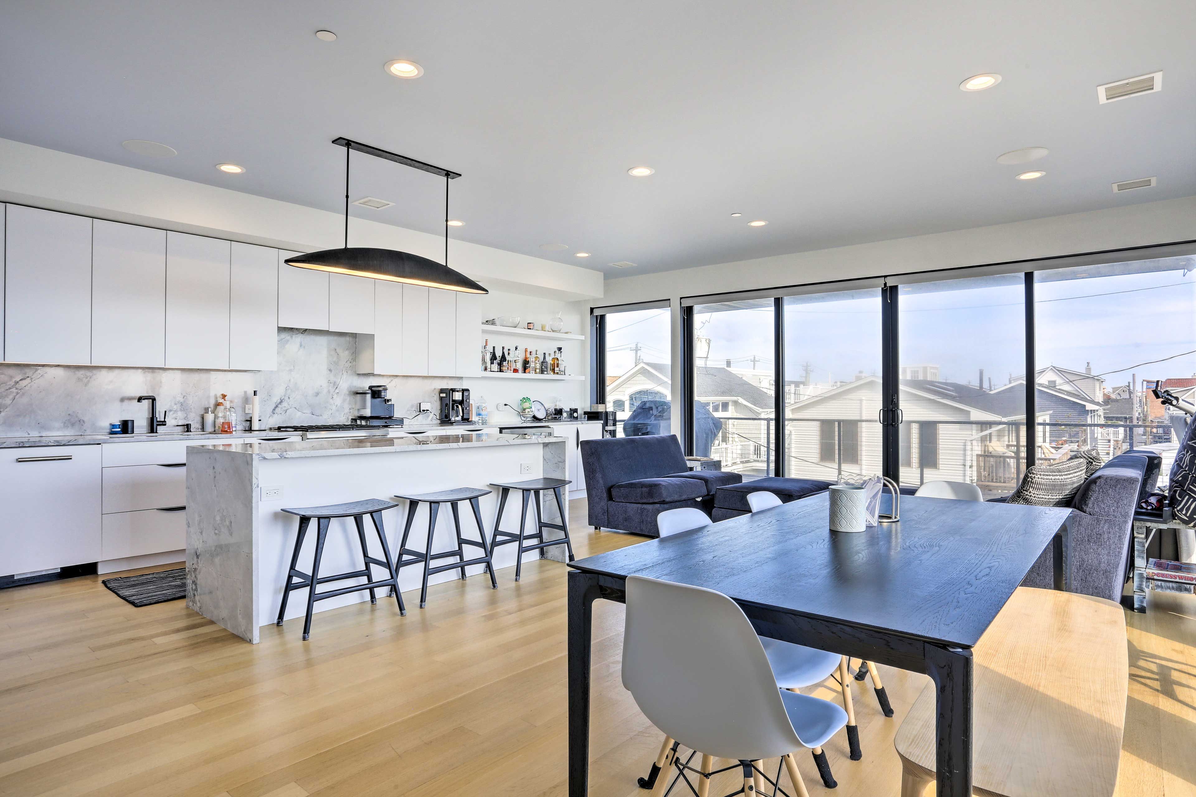 Main Living Area | Kitchen | Bar | Seating Area