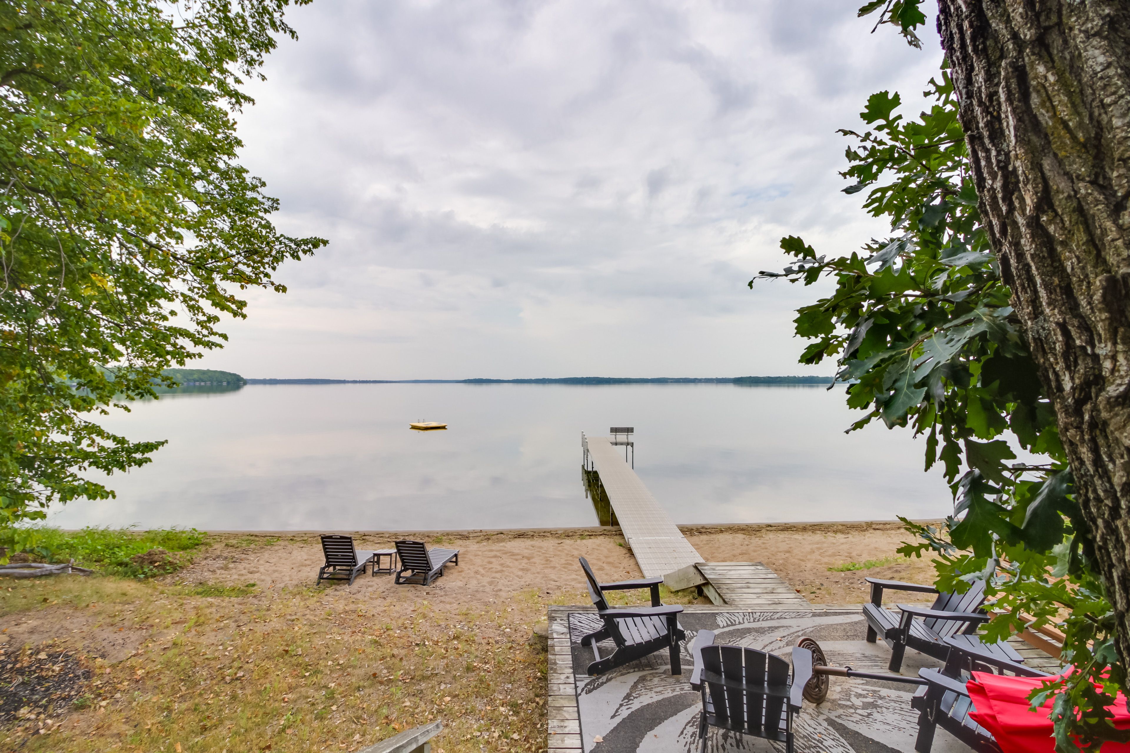 Lake Ida Views | Private Beach Area | Main & Guest House Included in Rental