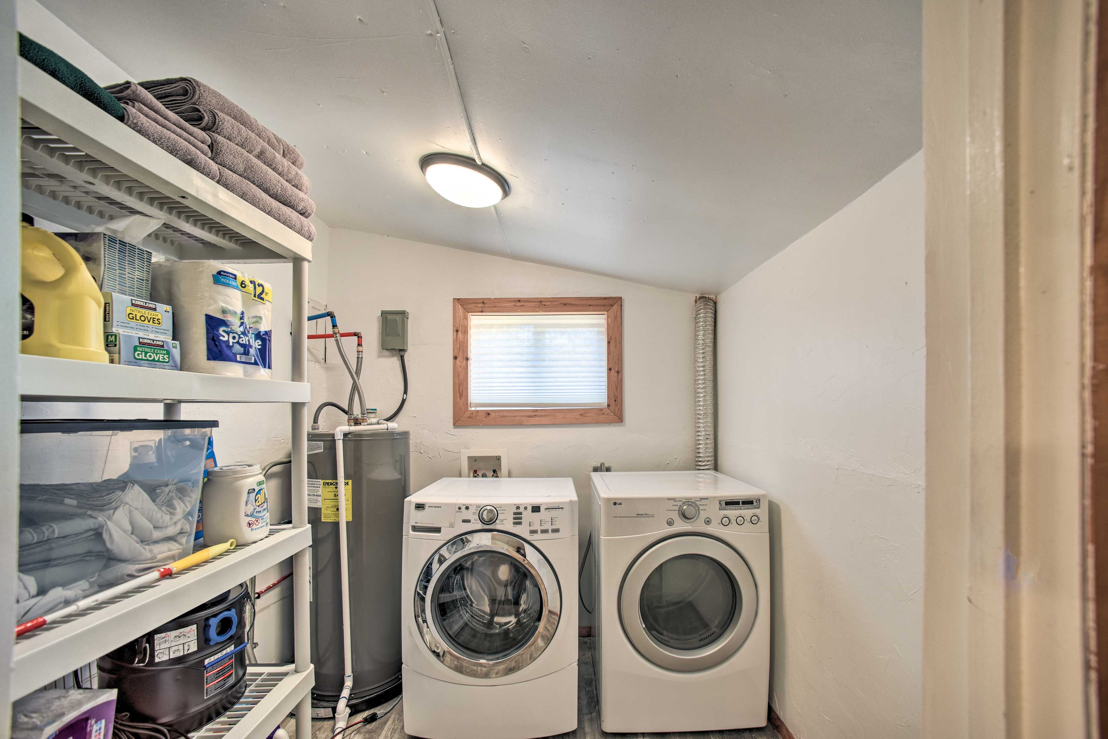 Laundry Area | Accessible via Bathroom