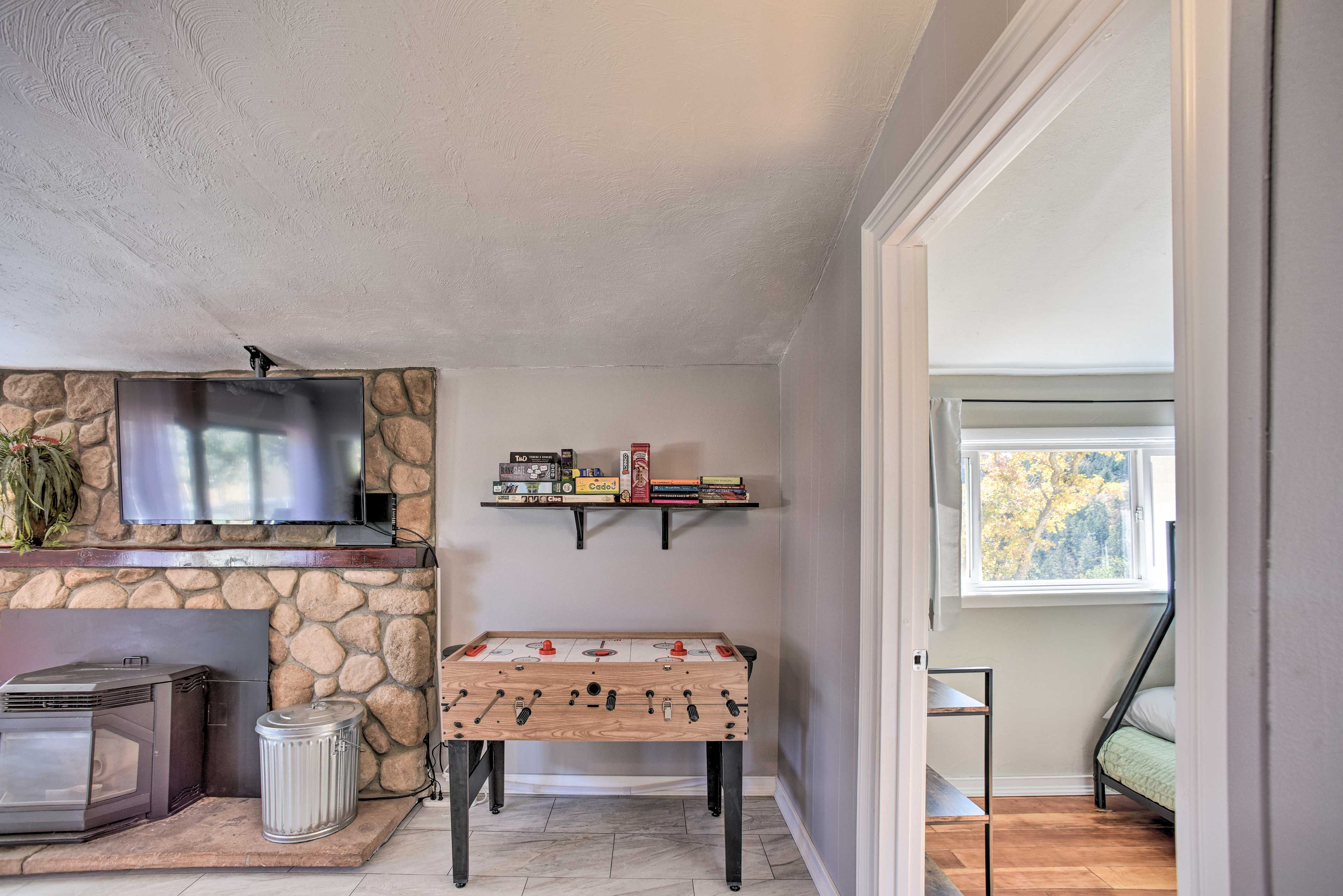 Living Room | Foosball/Air Hockey Table | Board Games