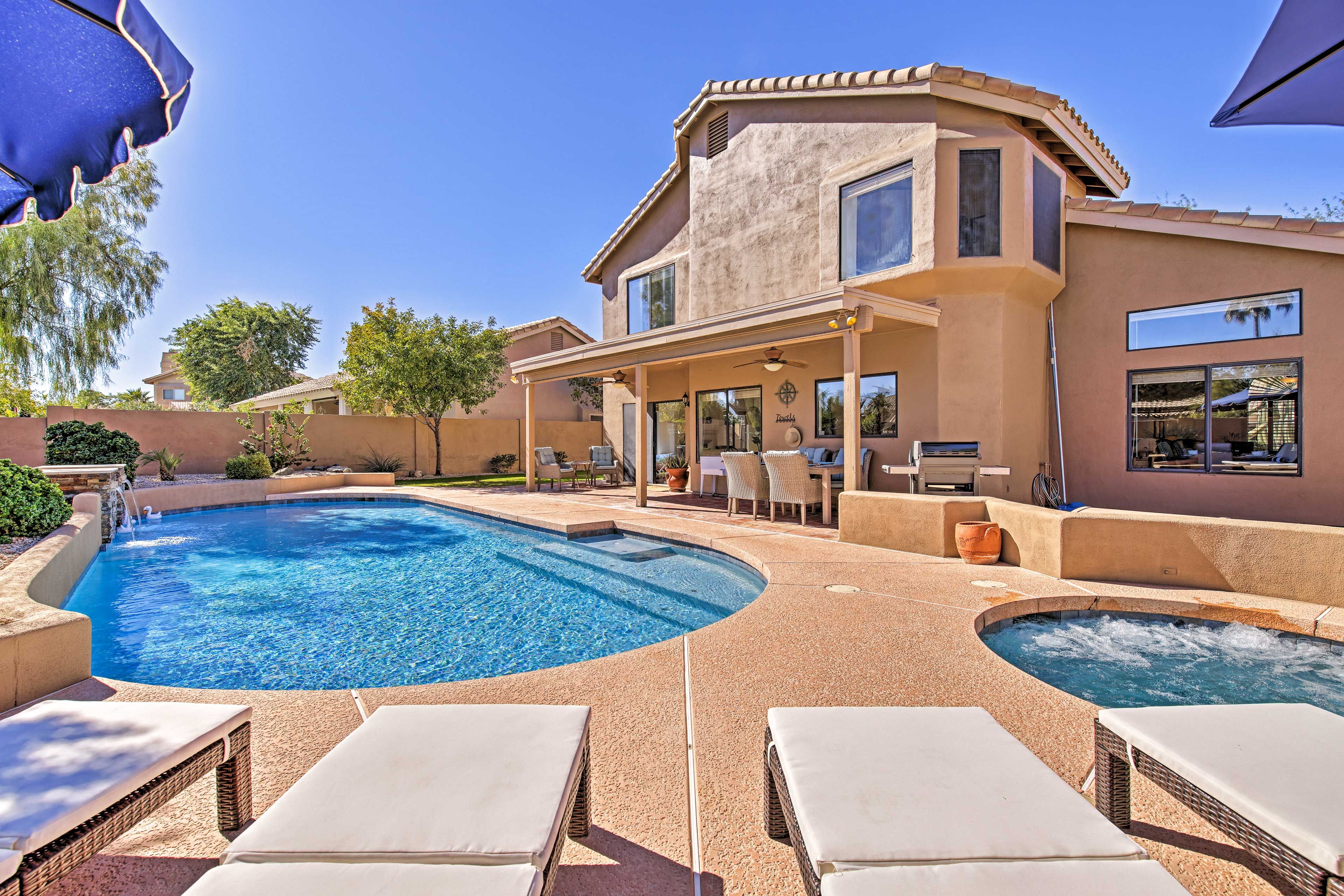Phoenix Vacation Rental | 4BR | 2.5BA | Step-Free Entry | 2,700 Sq Ft