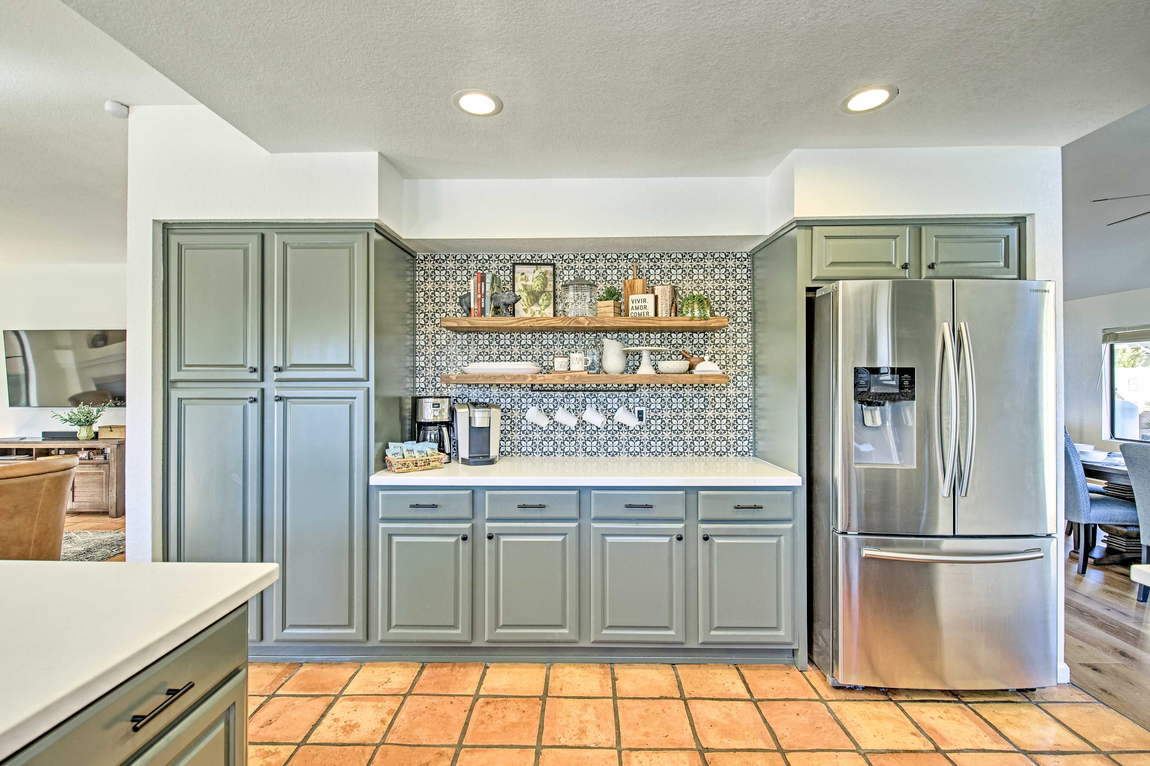 Fully Equipped Kitchen | Coffee Bar