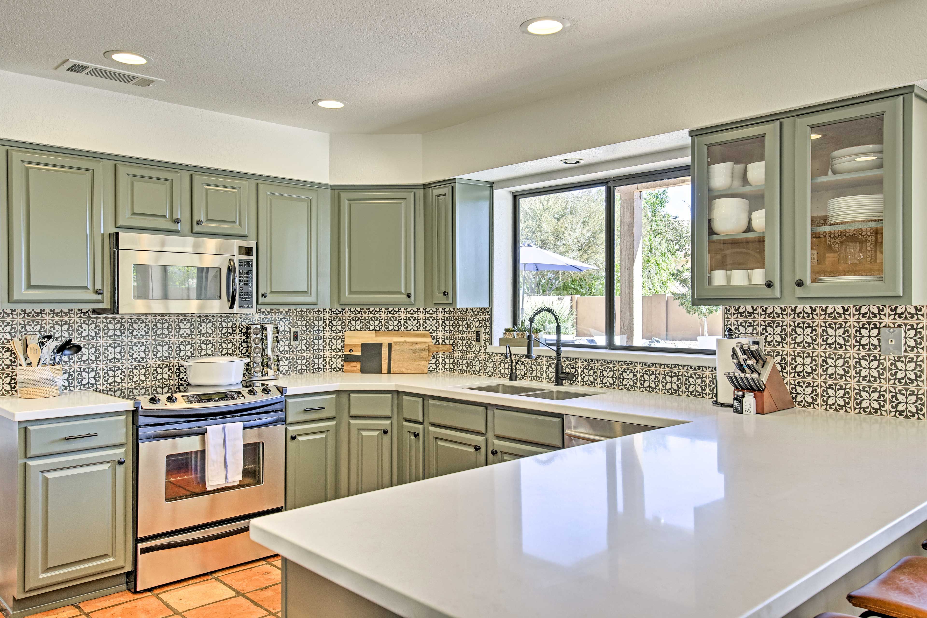 Fully Equipped Kitchen | Main Floor | Hot Water Pot