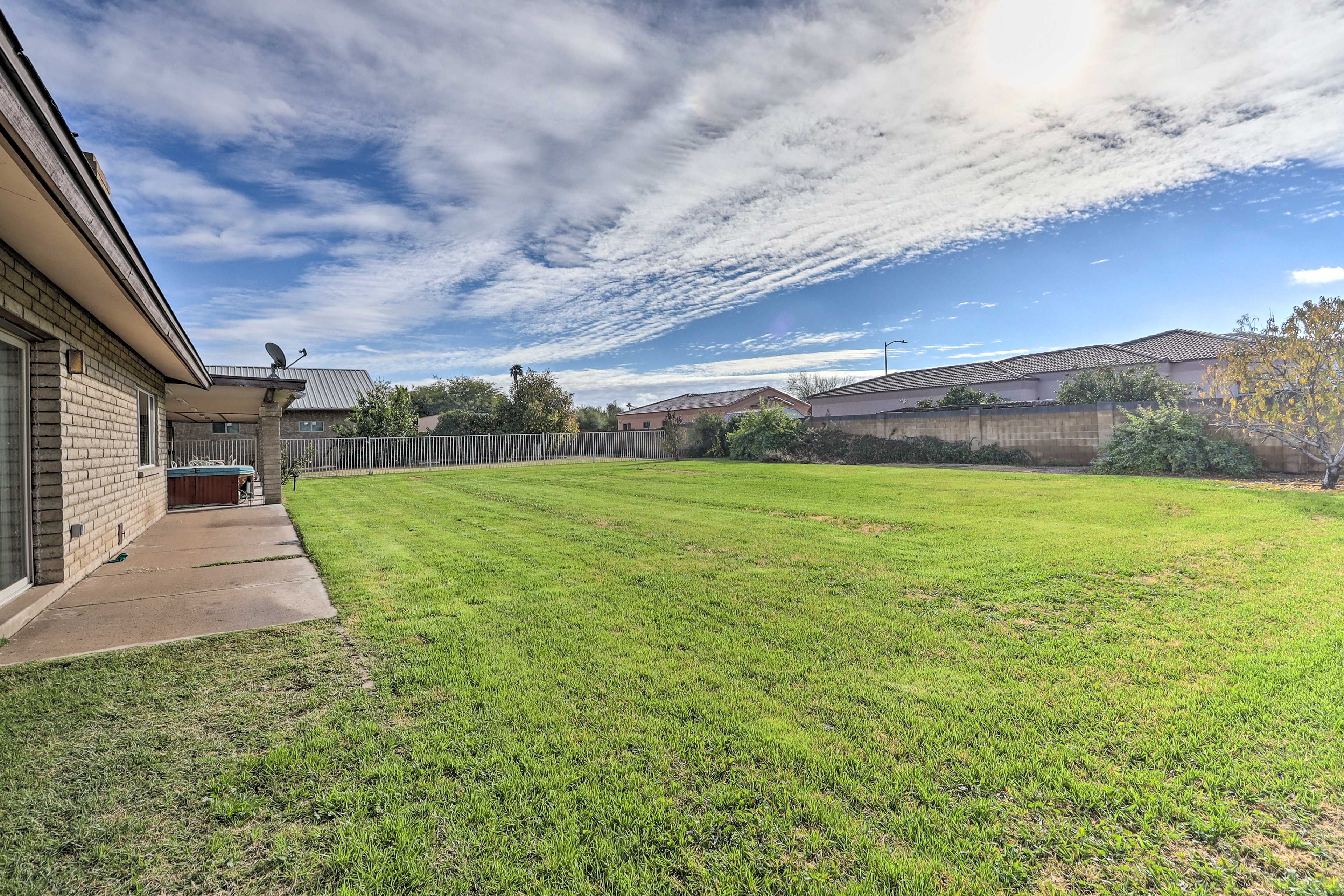 Patio/Fenced-In Yard | Owner On-Site (Separate Unit)