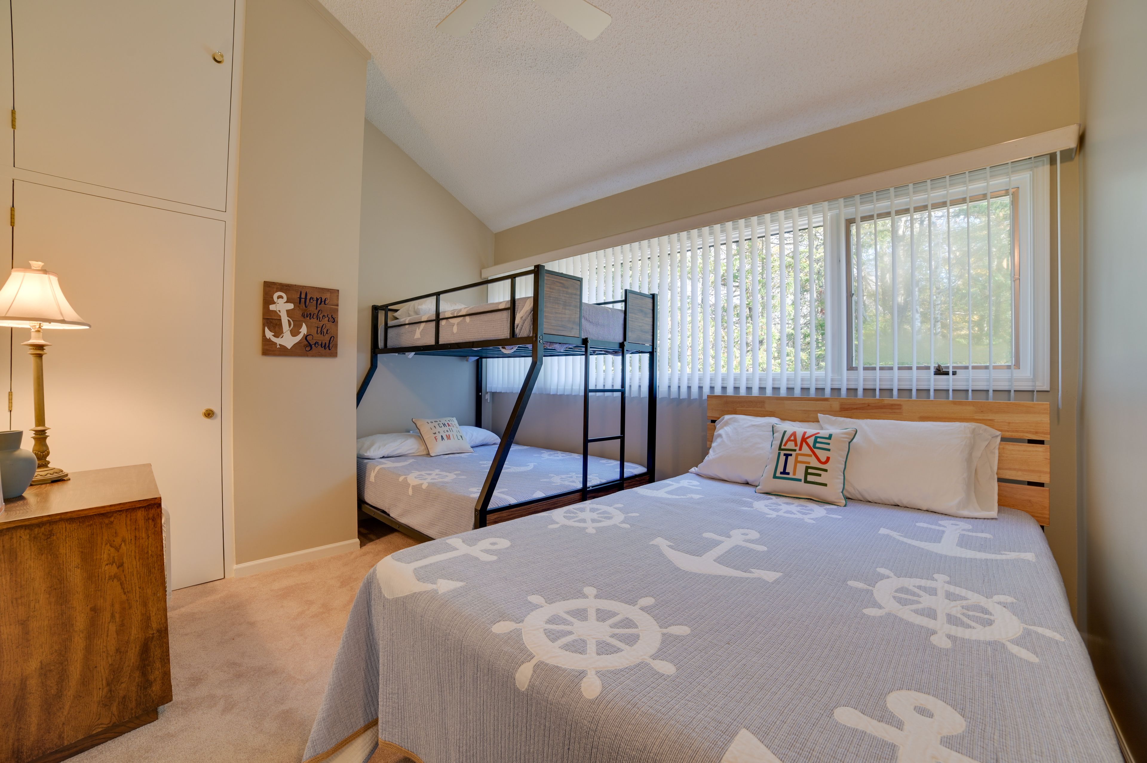 Bedroom 2 | Queen Bed | Twin/Full Bunk Bed | 2nd Floor