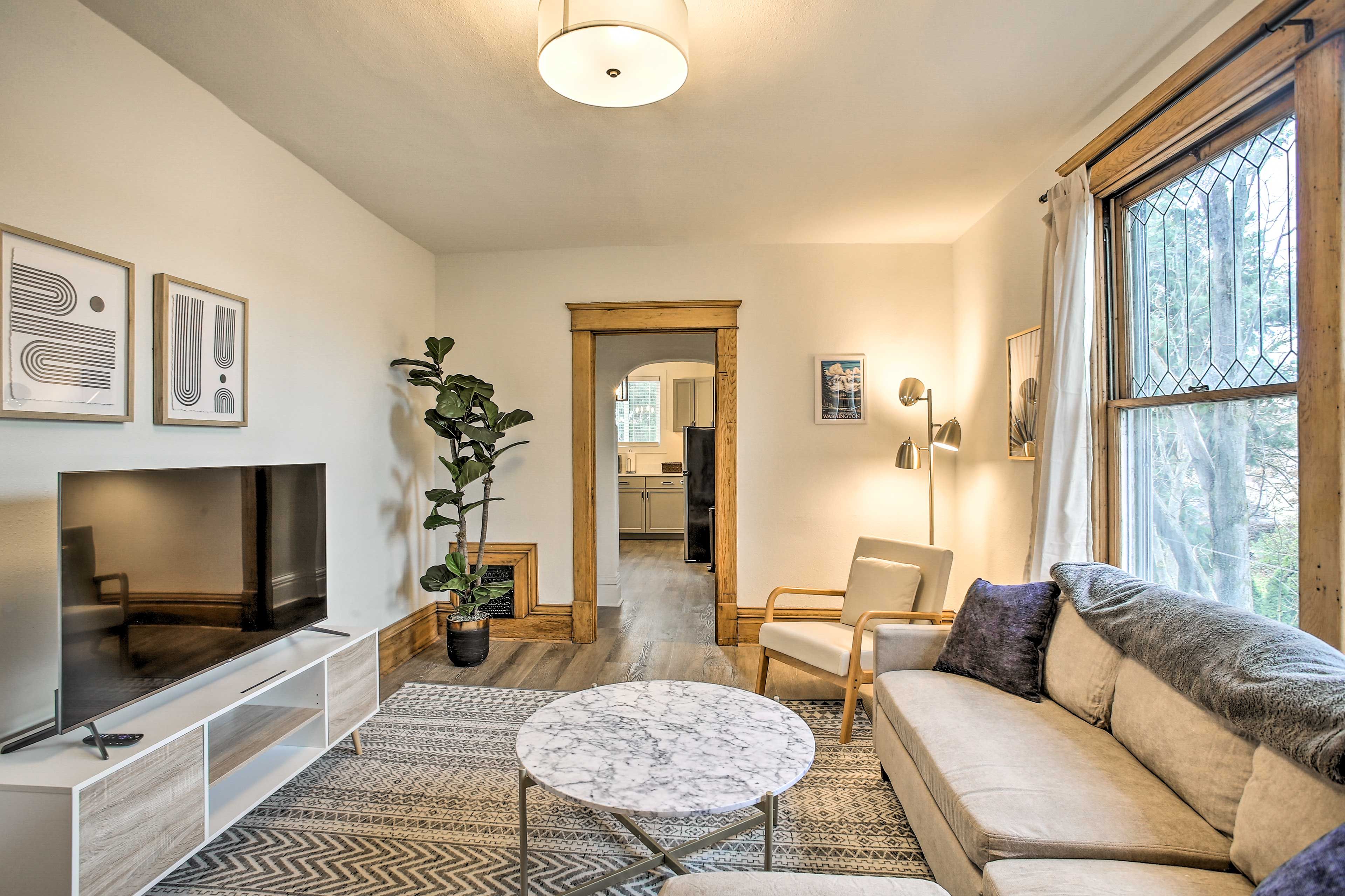 Spokane Vacation Rental | 2BR | 1BA | Stairs Required | 1,200 Sq Ft