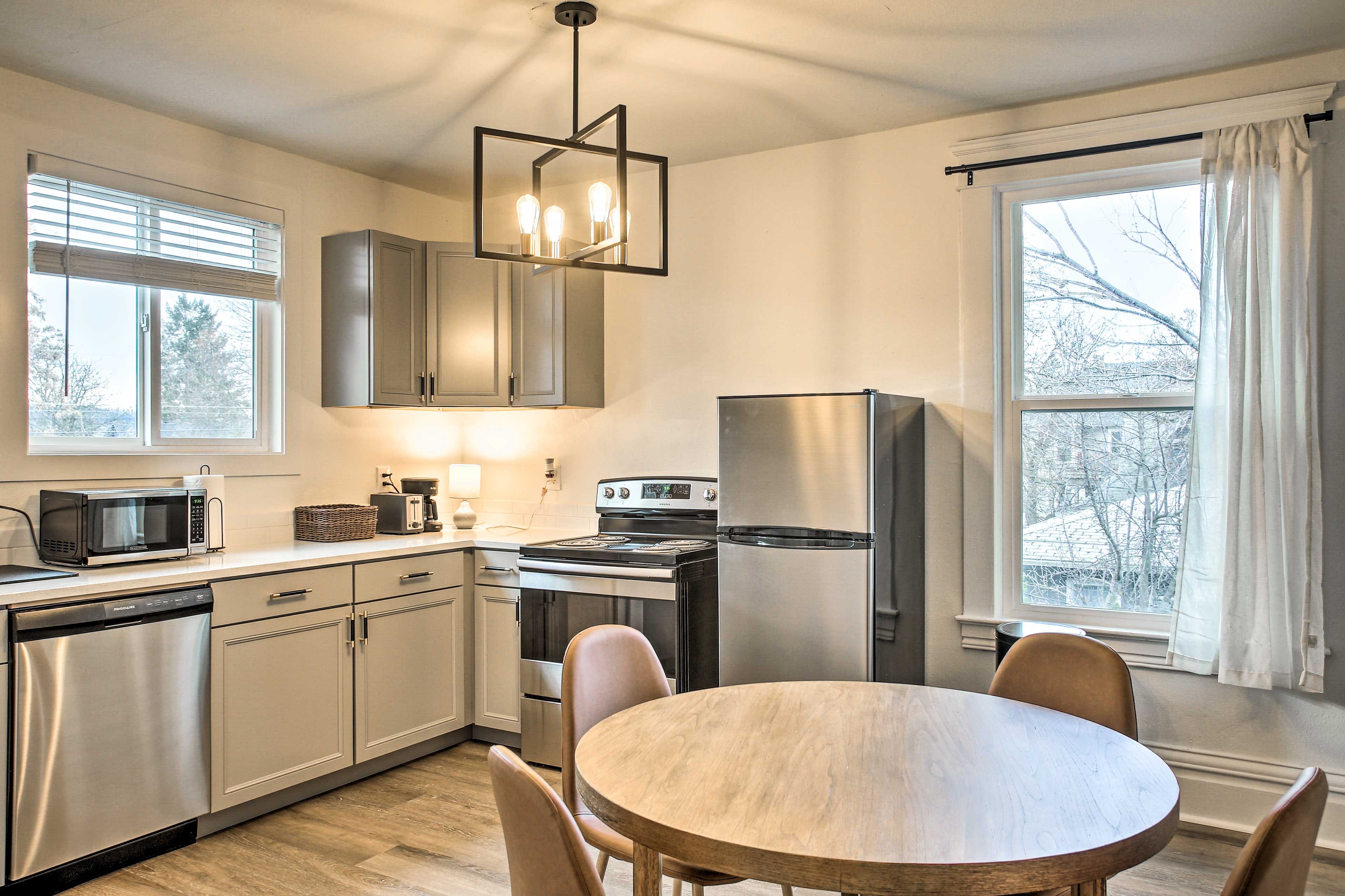 Kitchen | Fully Equipped | Stainless Steel Appliances