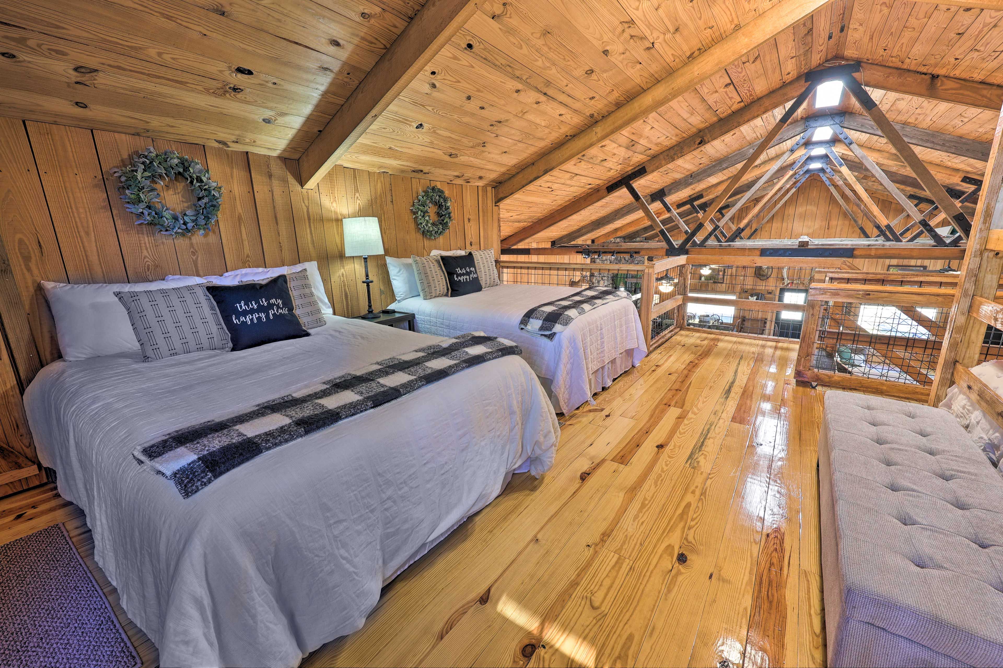 Loft | Queen Bed | Full Bed | Twin Bunk Bed | 2nd Floor