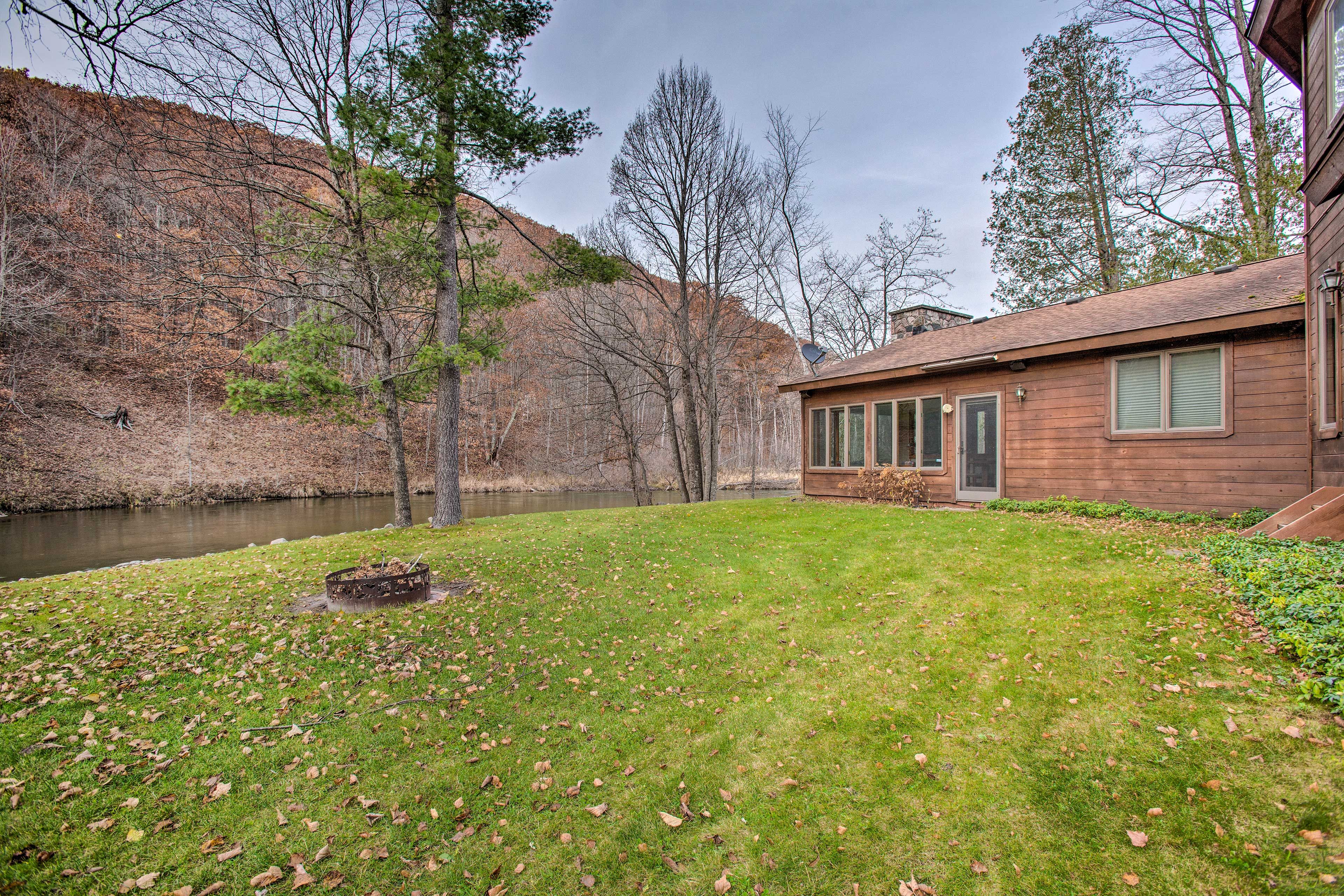 Back Yard | Manistee River Views & Access
