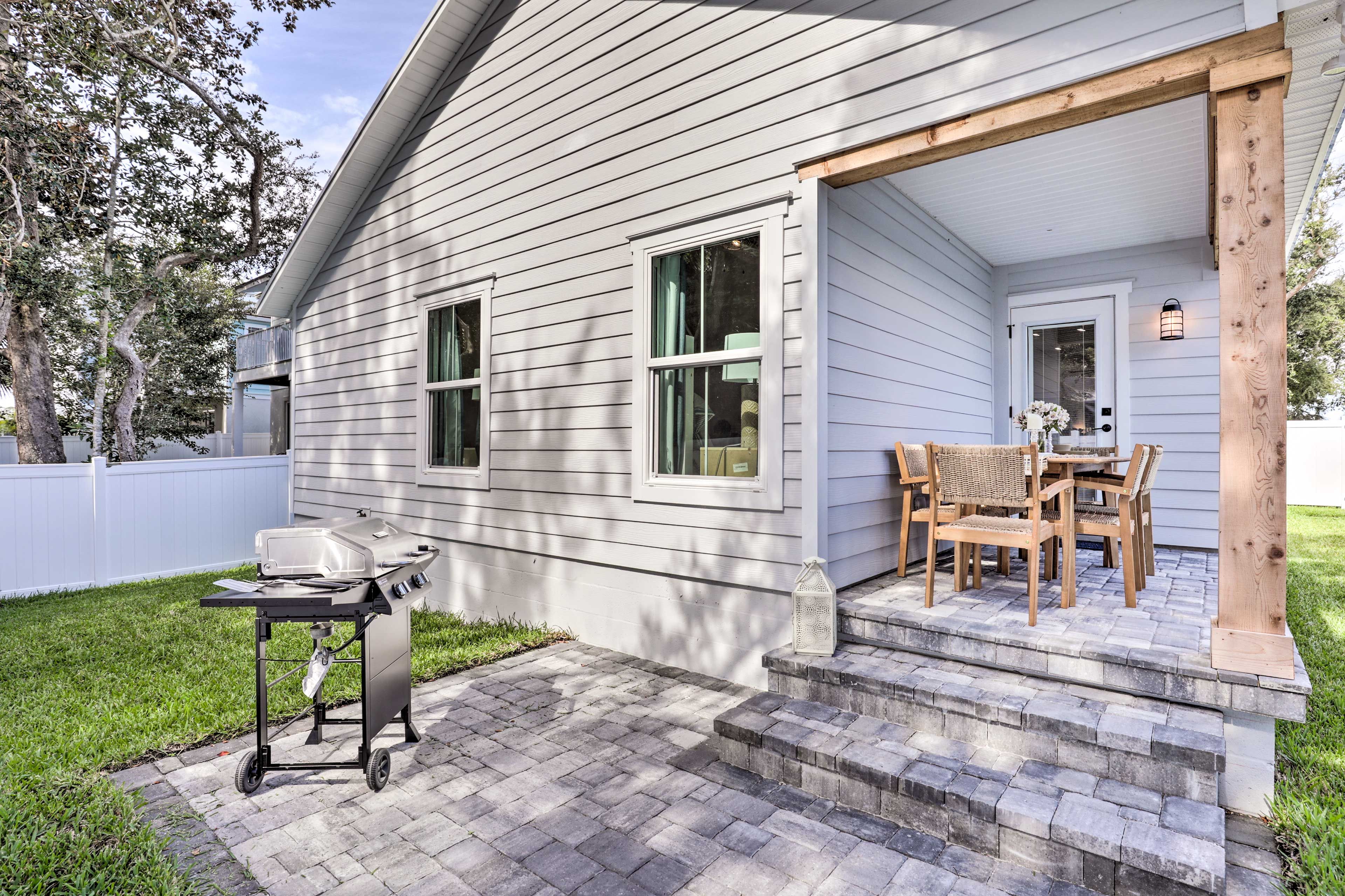 St. Augustine Vacation Rental | 3BR | 2BA | 3 Stairs Required for Entry