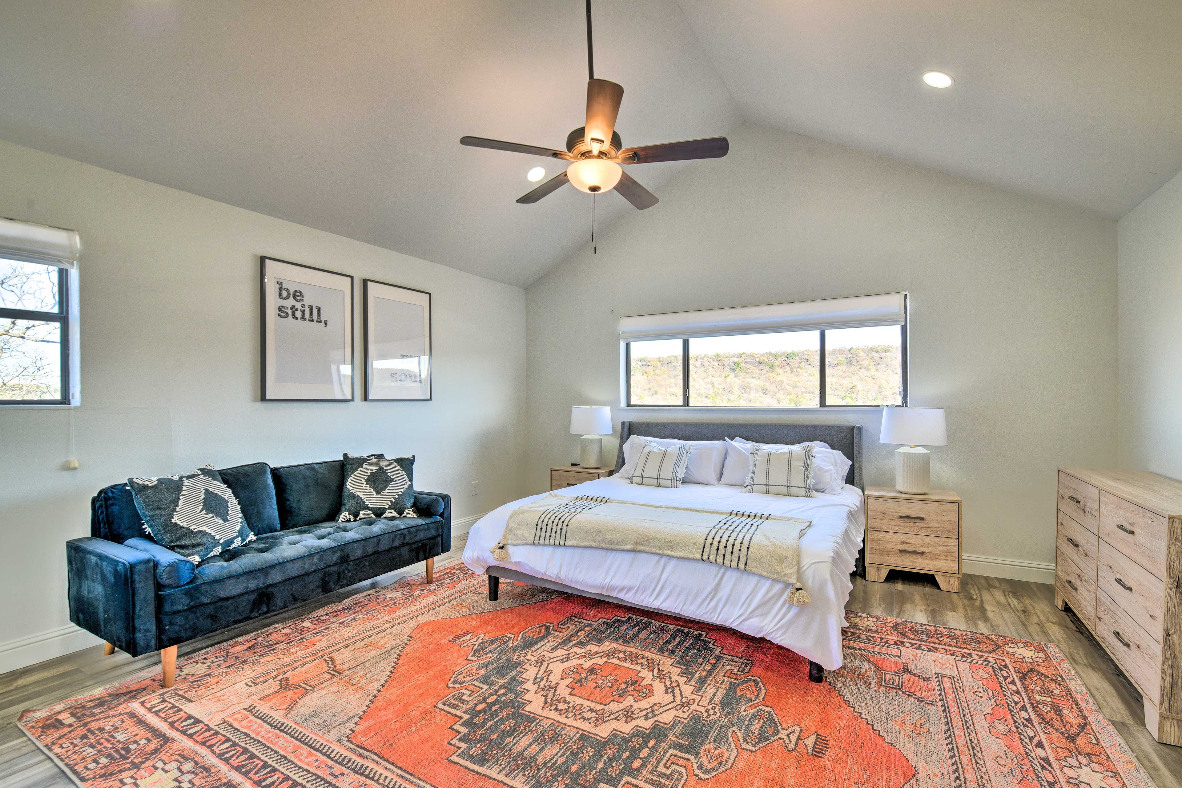 Bedroom 1 | King Bed | Linens Provided | Upper Level