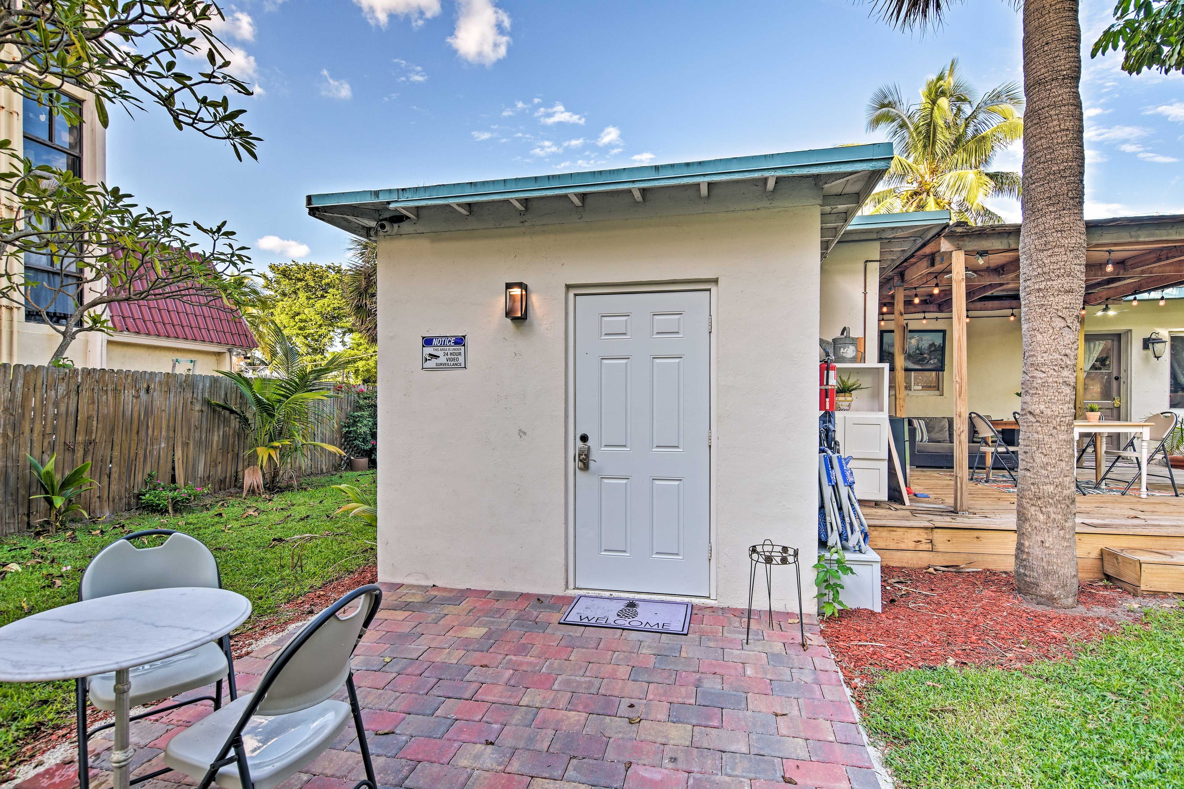 Studio Entrance | Exterior Security Camera