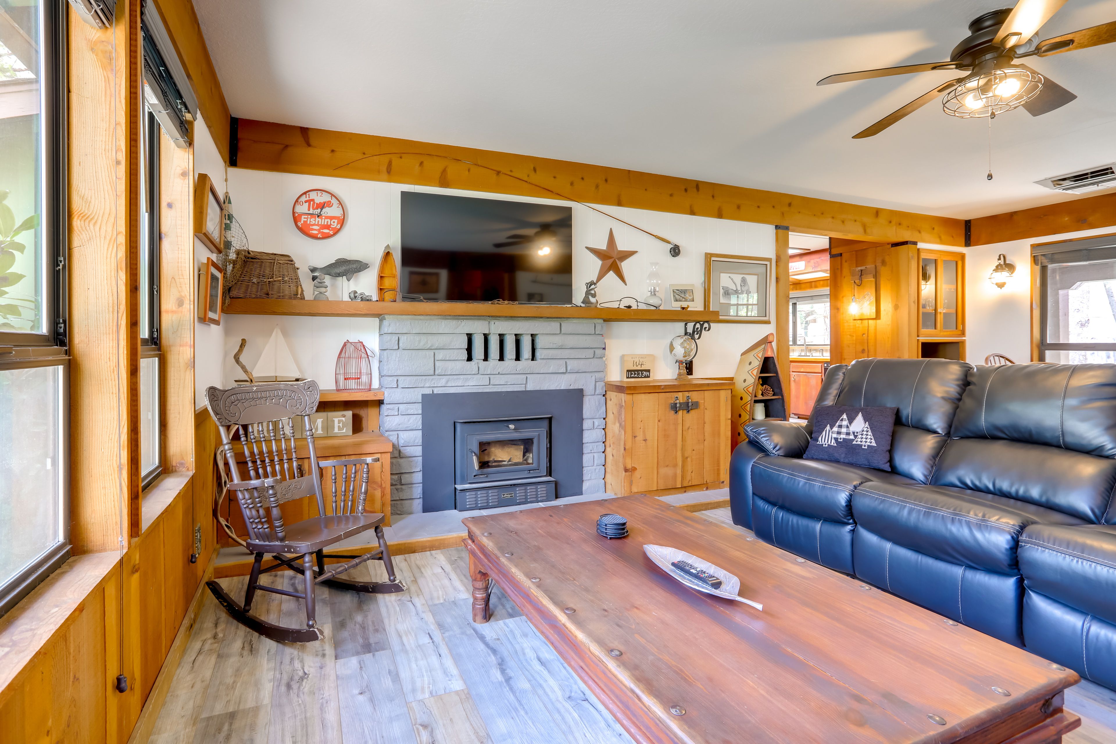 Living Room | Swamp Cooler A/C | Central Heating | Board Games | Kids Toys