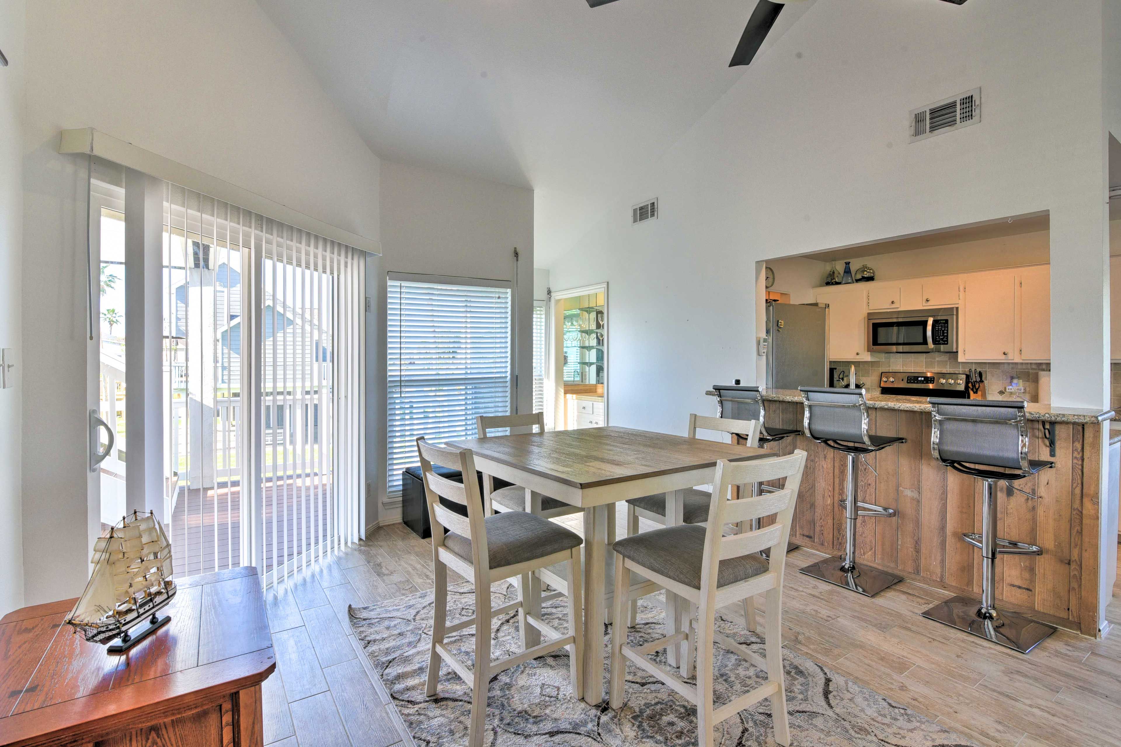 Dining Area | Access to 1st-Floor Wraparound Deck