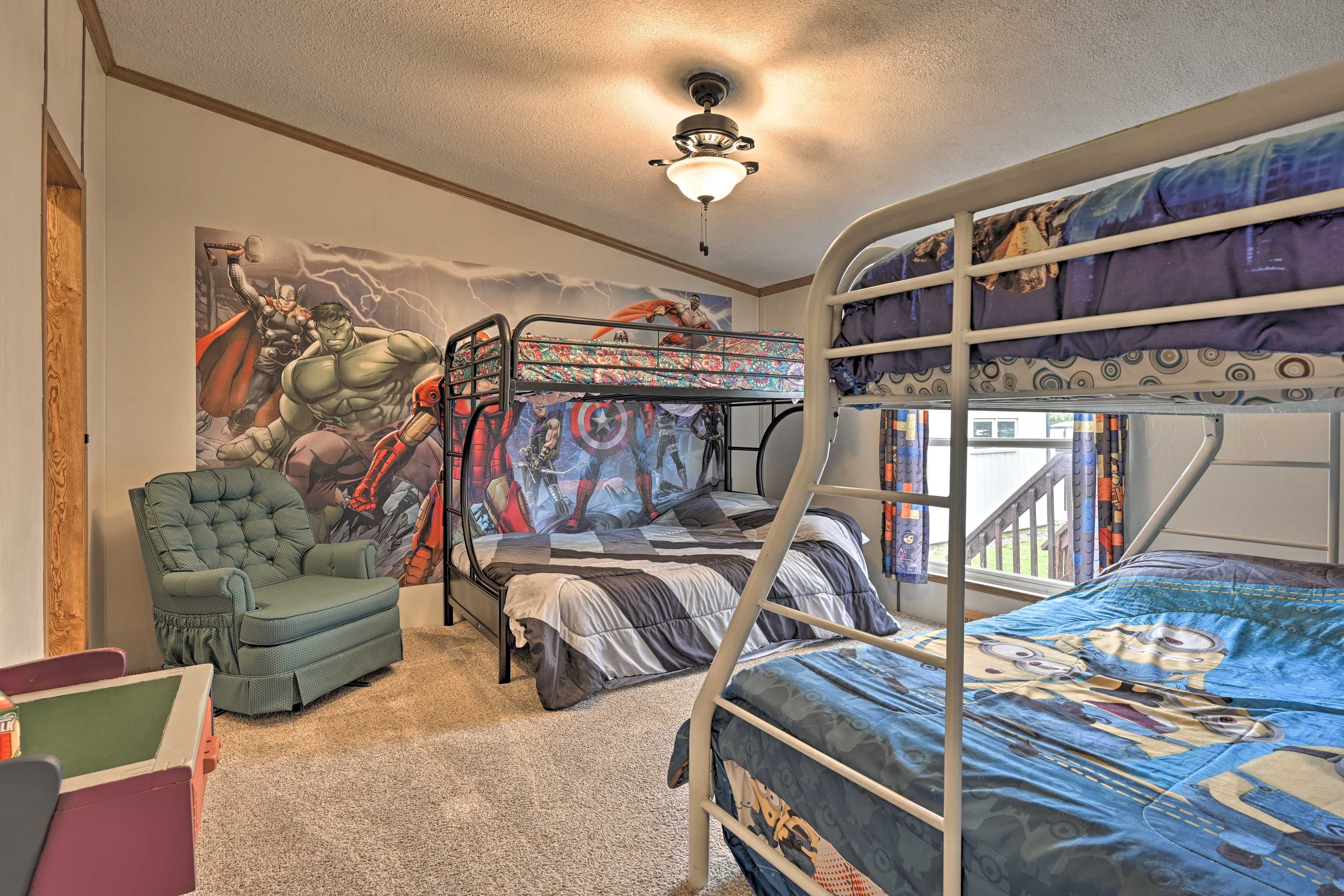 Bedroom 3 | 2 Twin/Full Bunk Beds | 1st Floor | Stairs Required