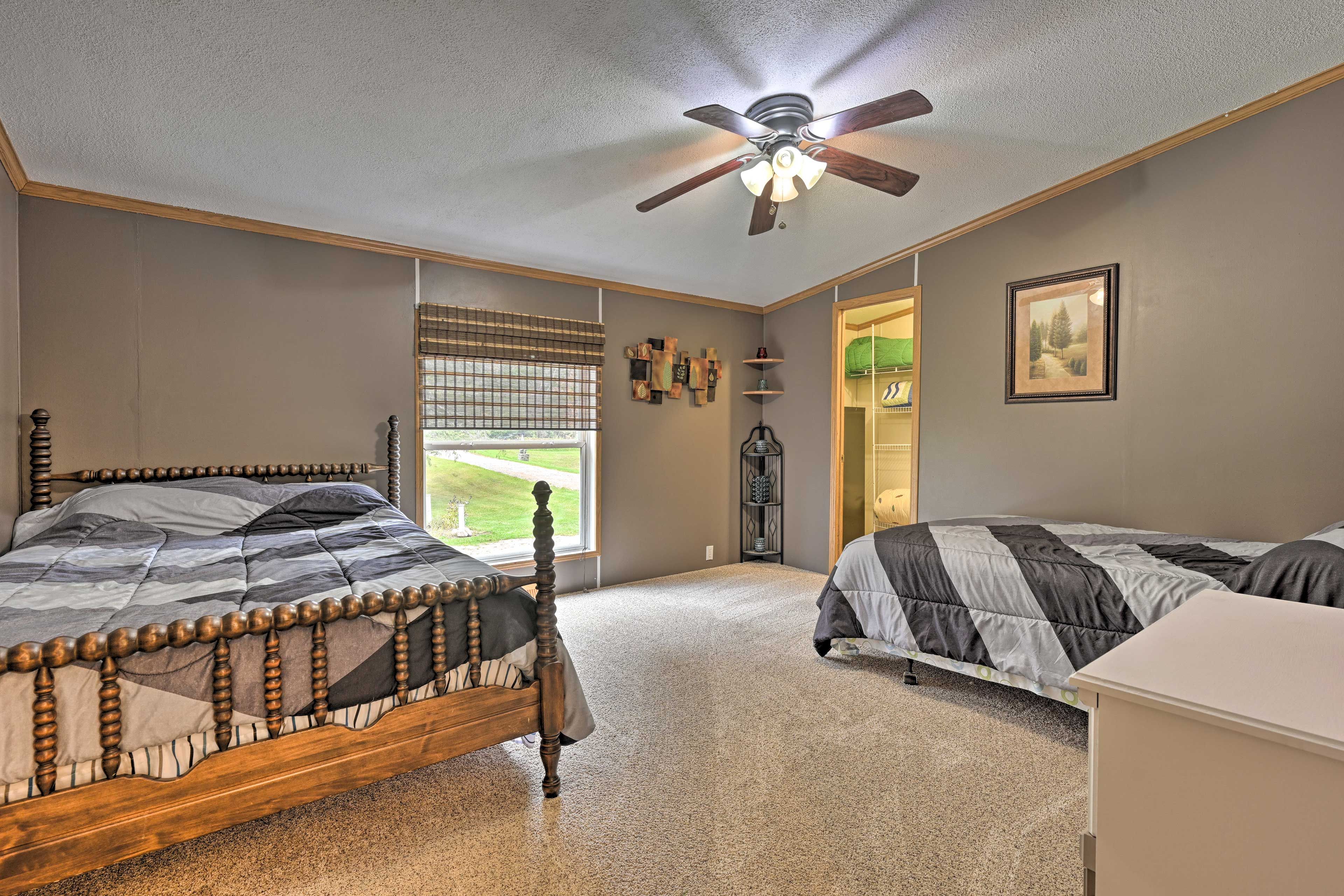 Bedroom 2 | 2 Full Beds | 1st Floor | Stairs Required