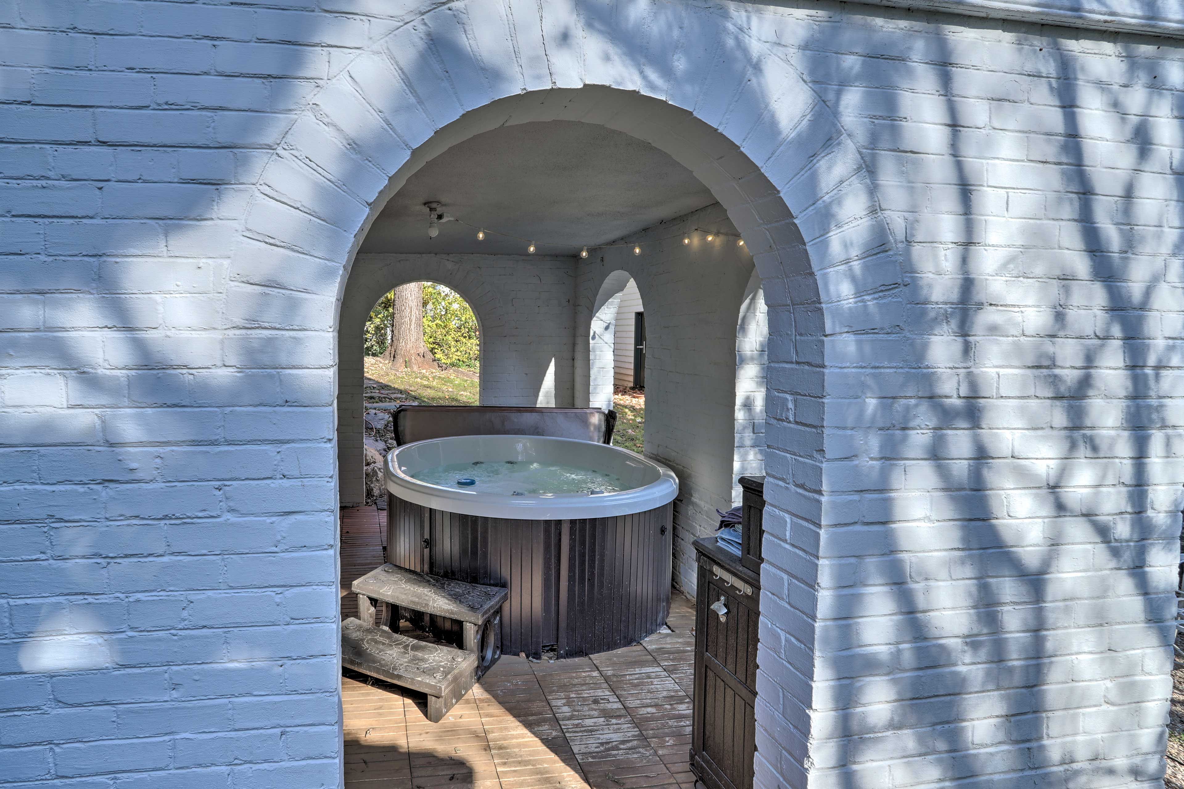 Back Patio | Hot Tub