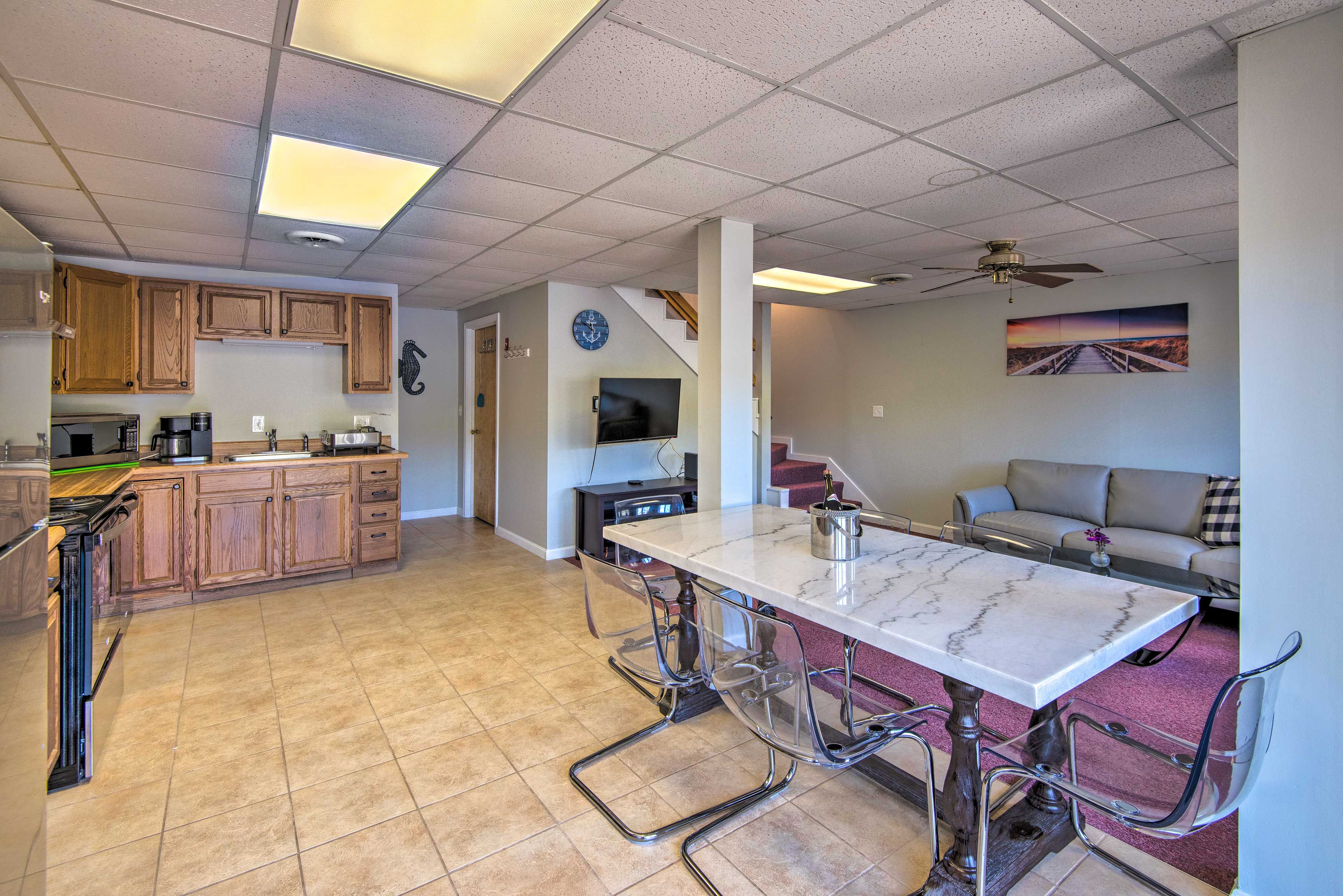 Kitchen | Fully Equipped | 1st Floor | Cooking Basics | Garbage Disposal