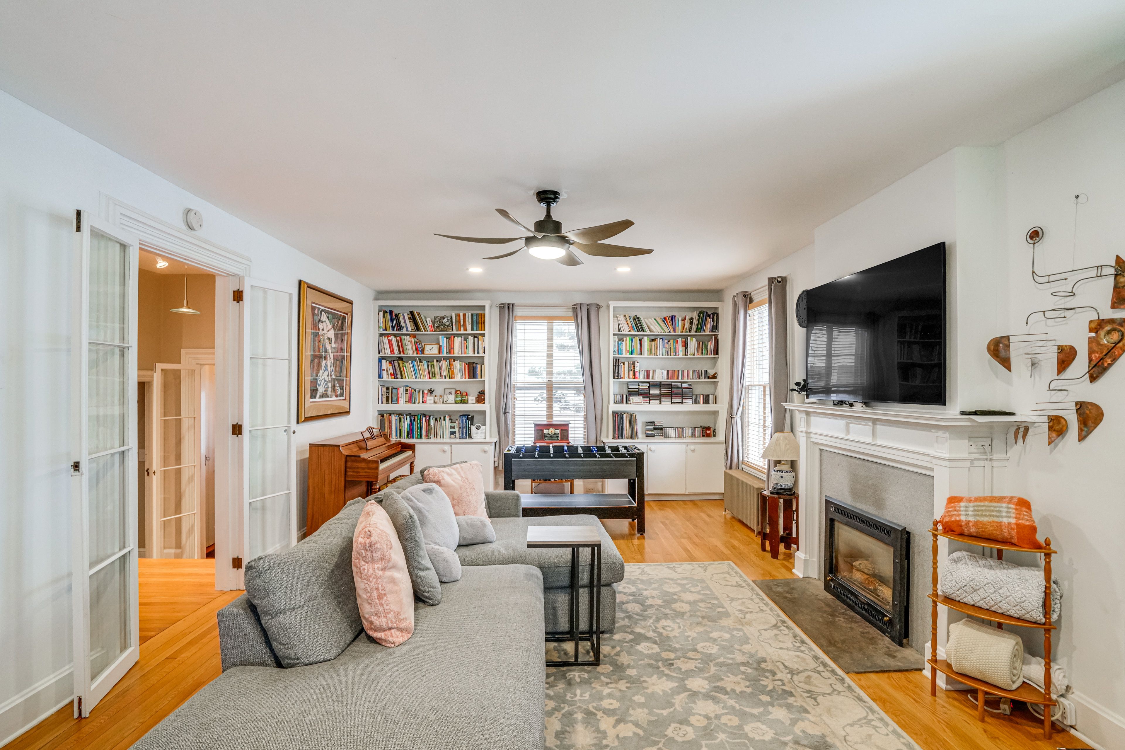 Living Room | Central Heating | A/C Unit | Foosball Table | Smart TV | 1st Floor