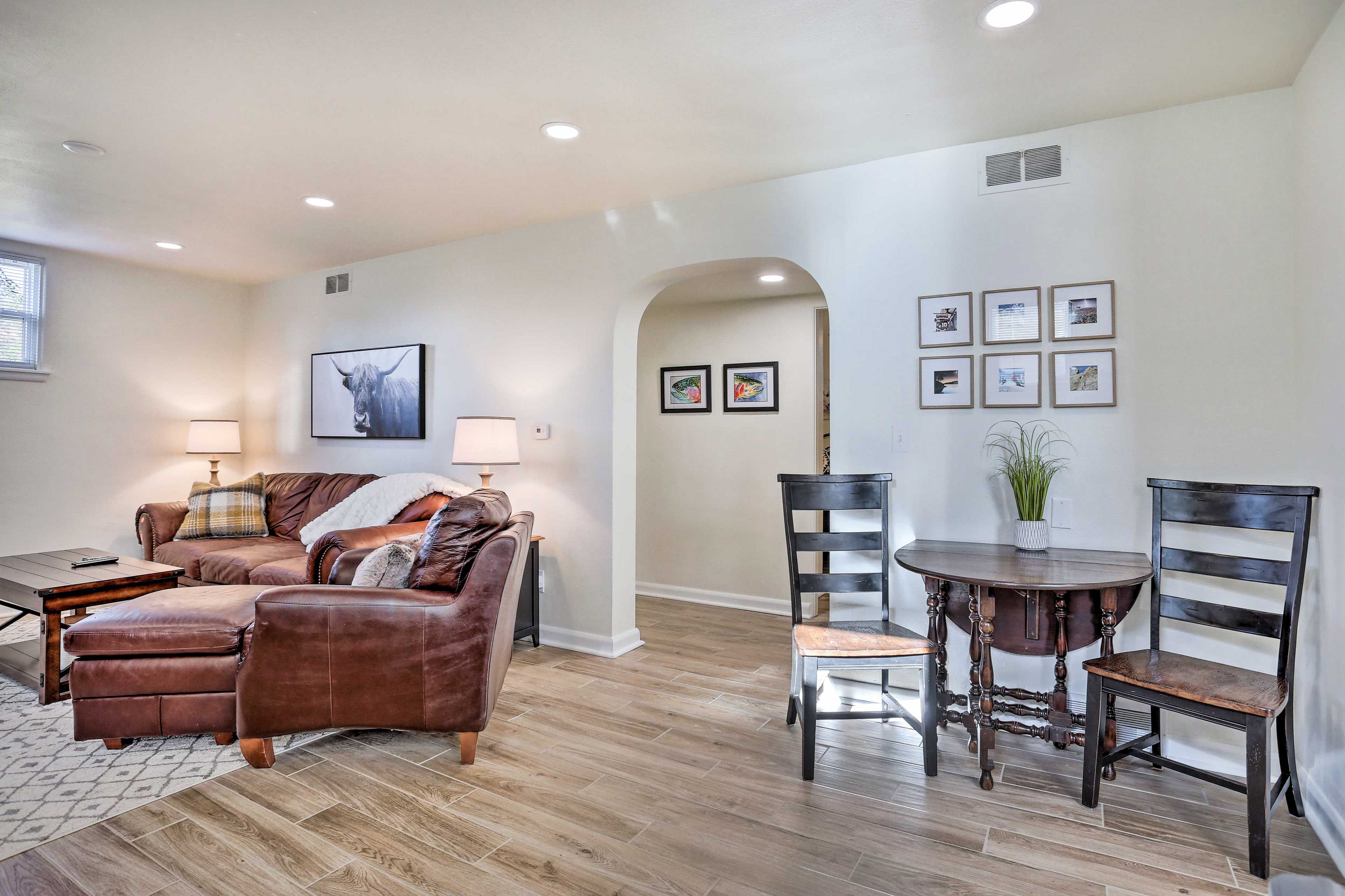 Living Room & Dining Area | 2-Person Dining Table
