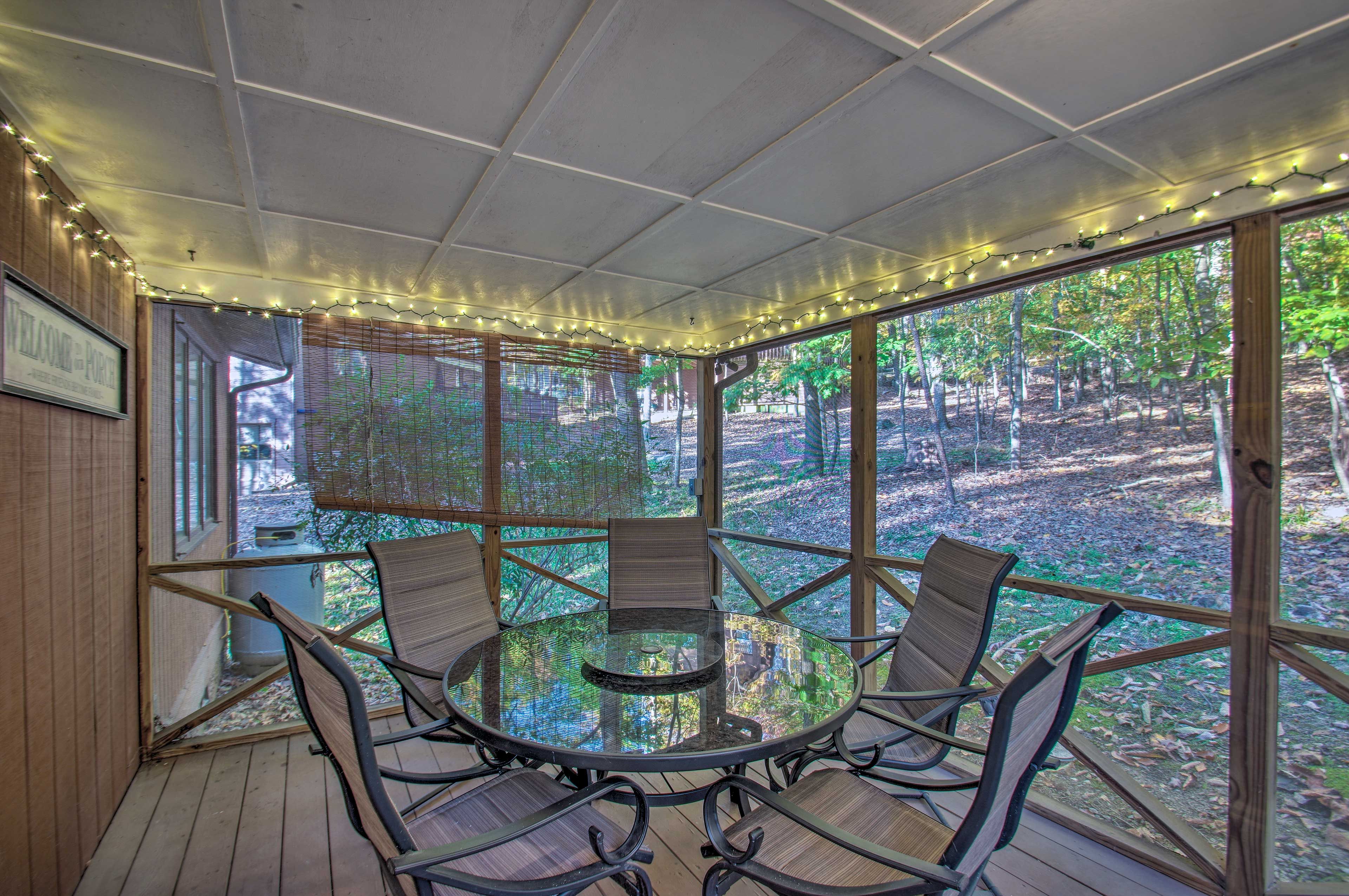 Screened-in Porch | Wooded Views | Nearby Stream | Canoe